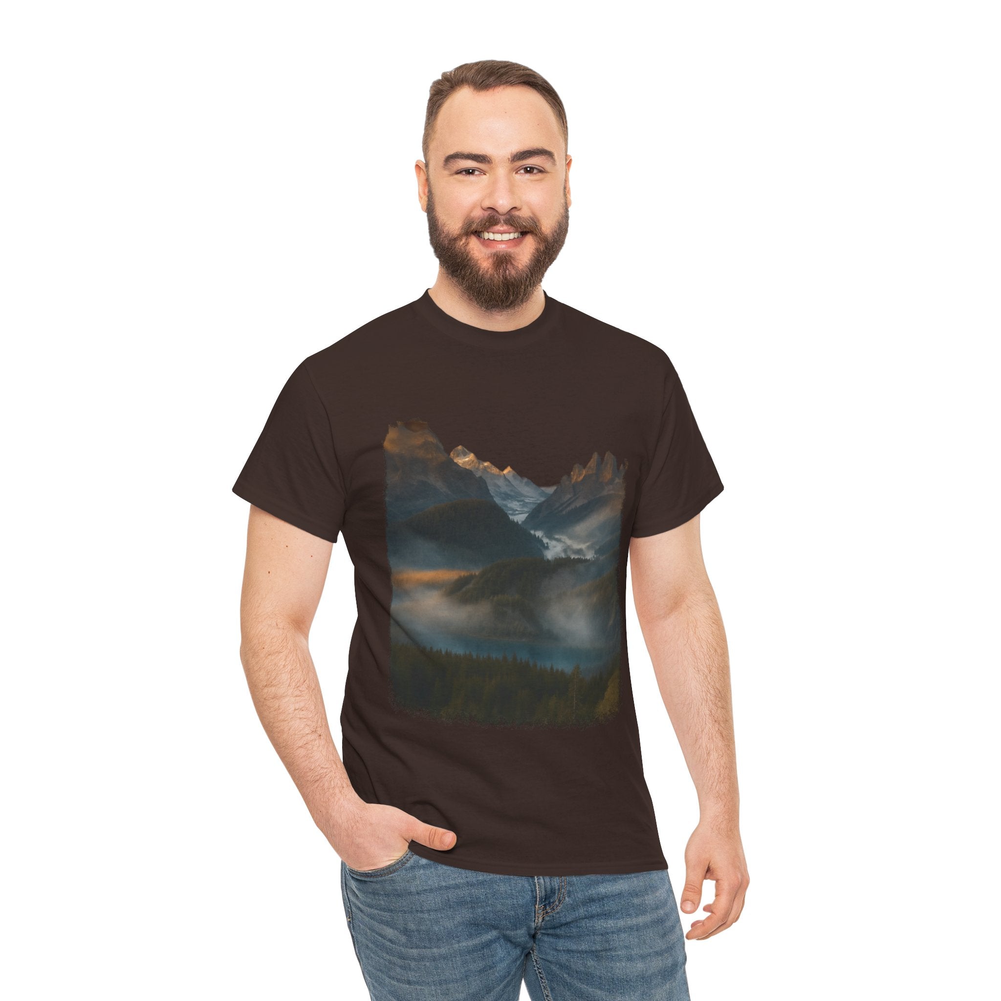 Nature-Inspired Unisex Heavy Cotton Tee
