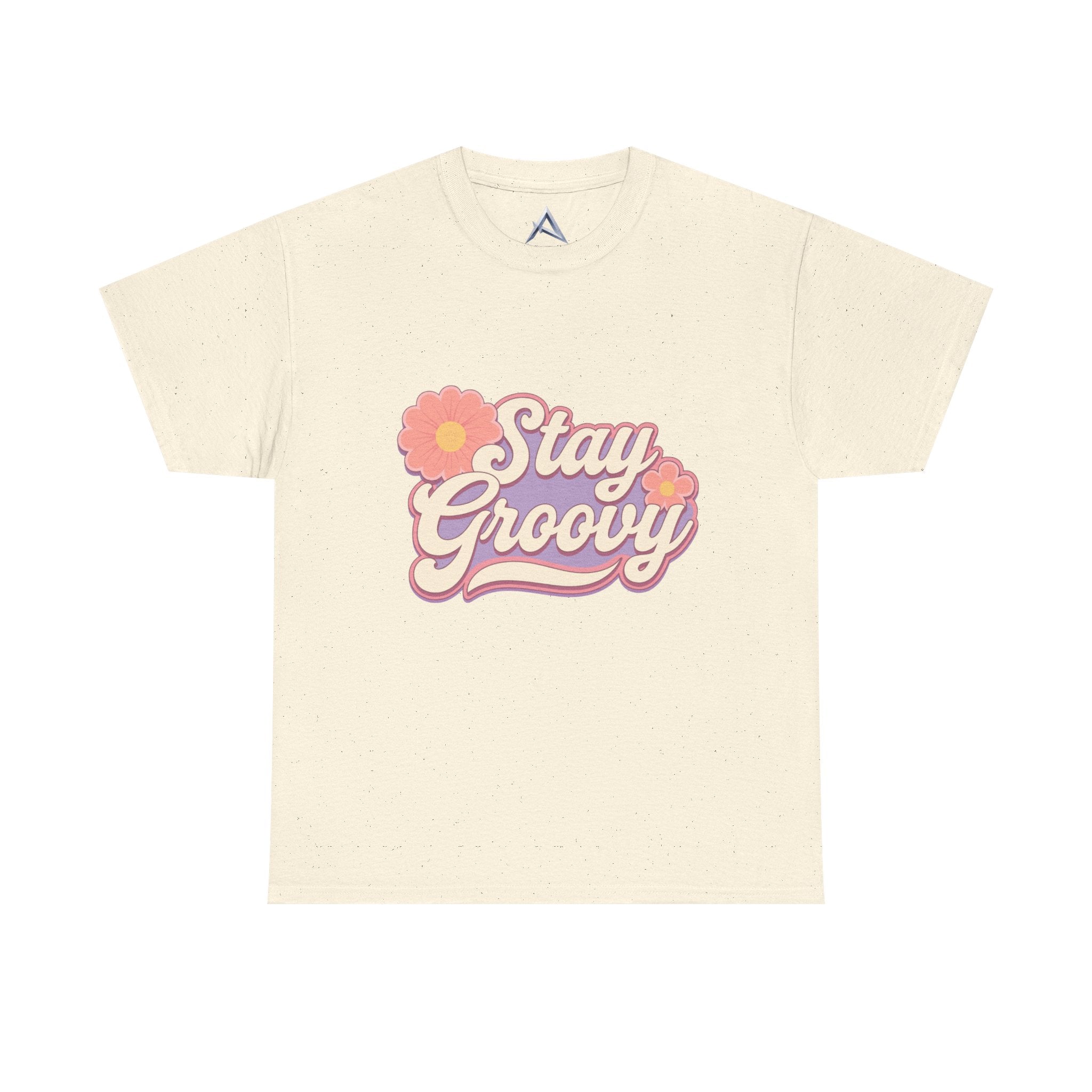 Stay Groovy Retro Unisex Heavy Cotton Tee