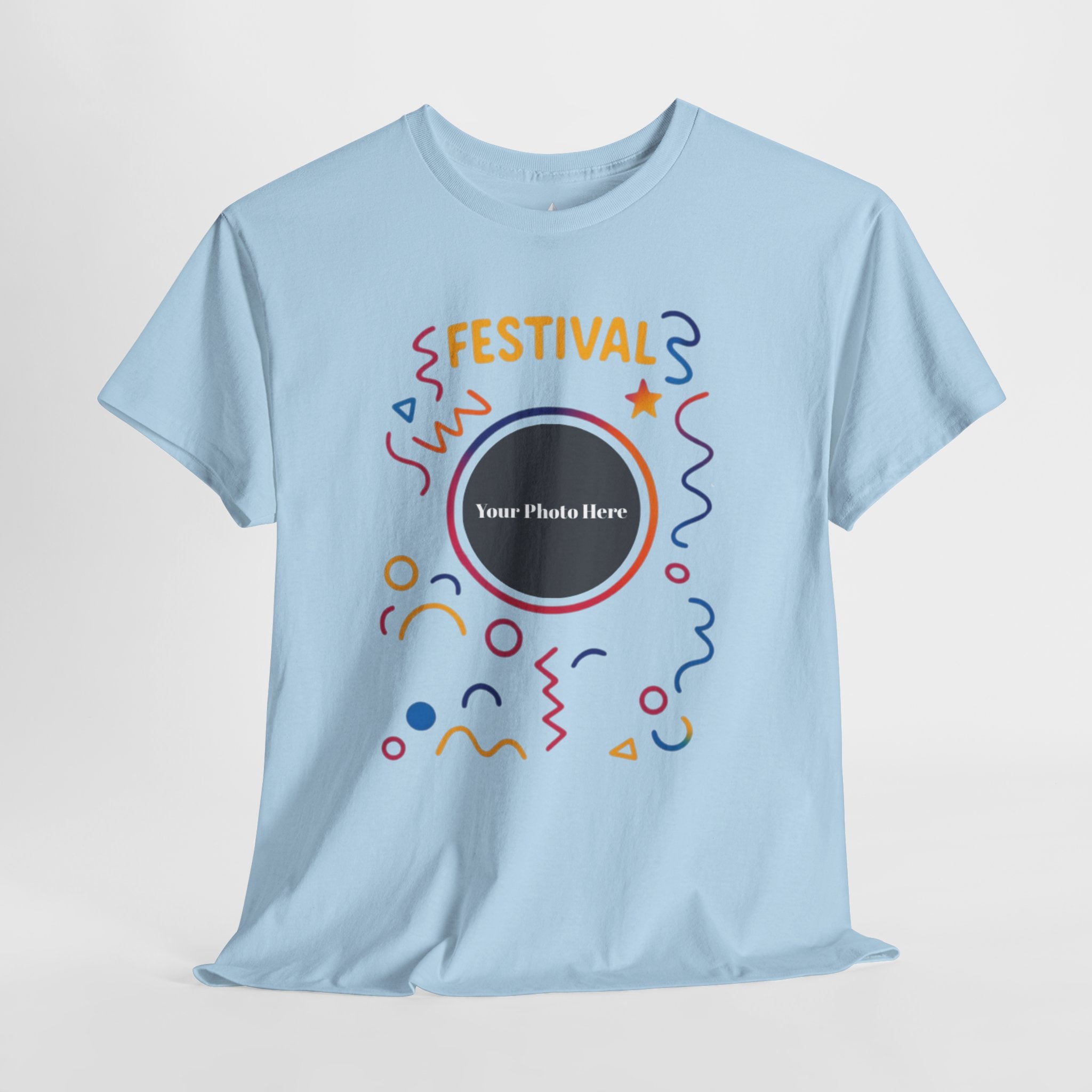 Festival Custom Photo Heavy Cotton Tee