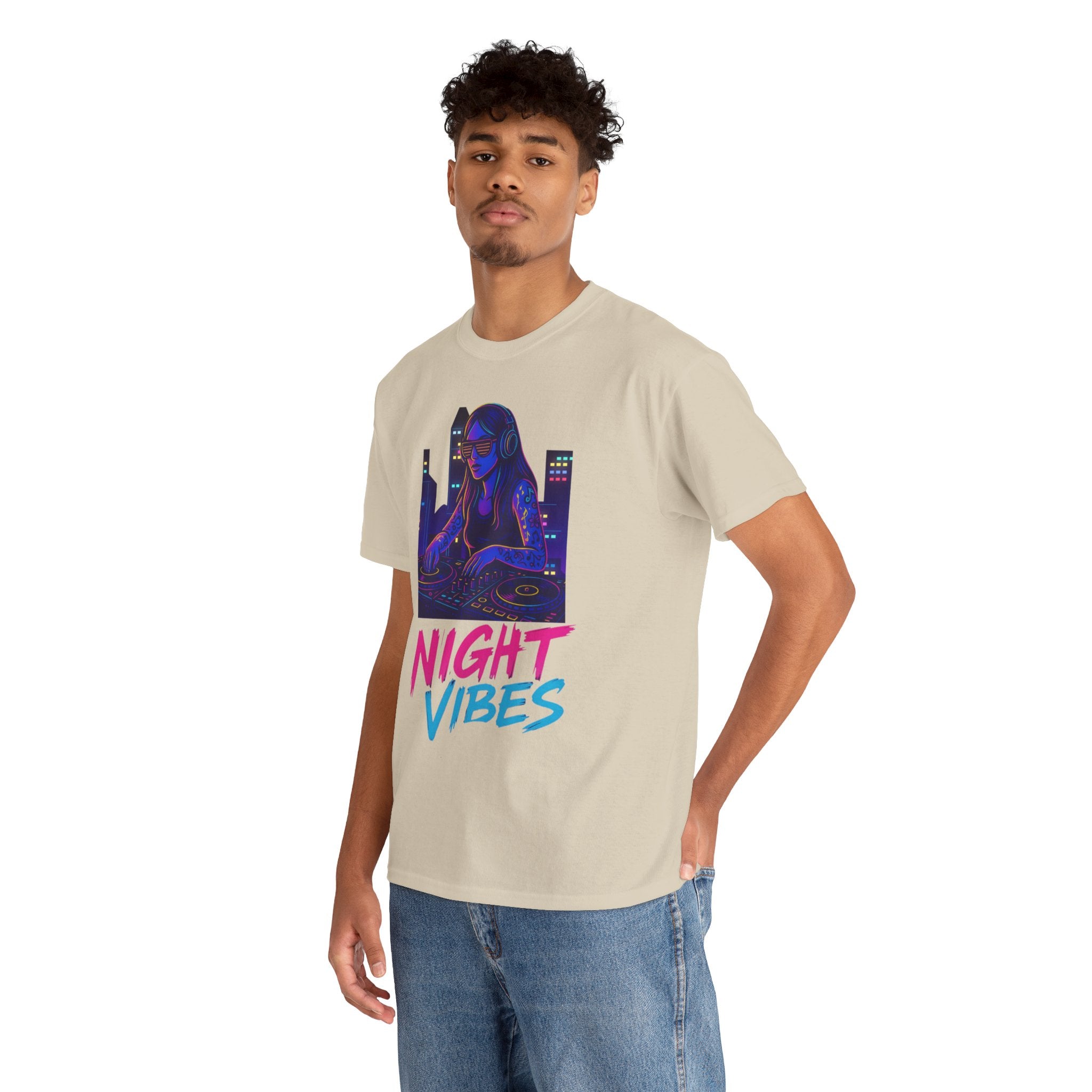 Night Vibes Unisex Heavy Cotton Tee