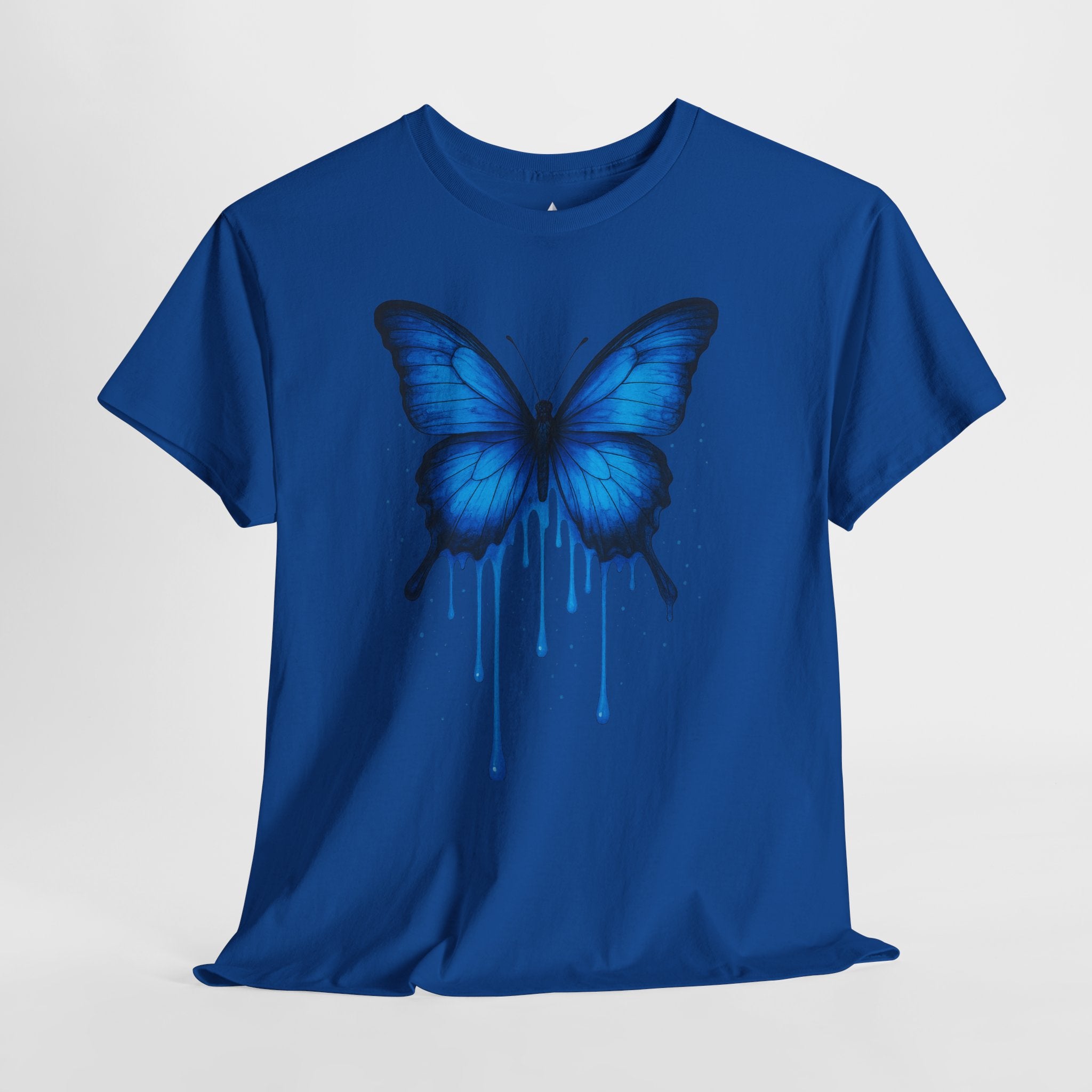 Blue Butterfly Art Unisex Heavy Cotton Tee