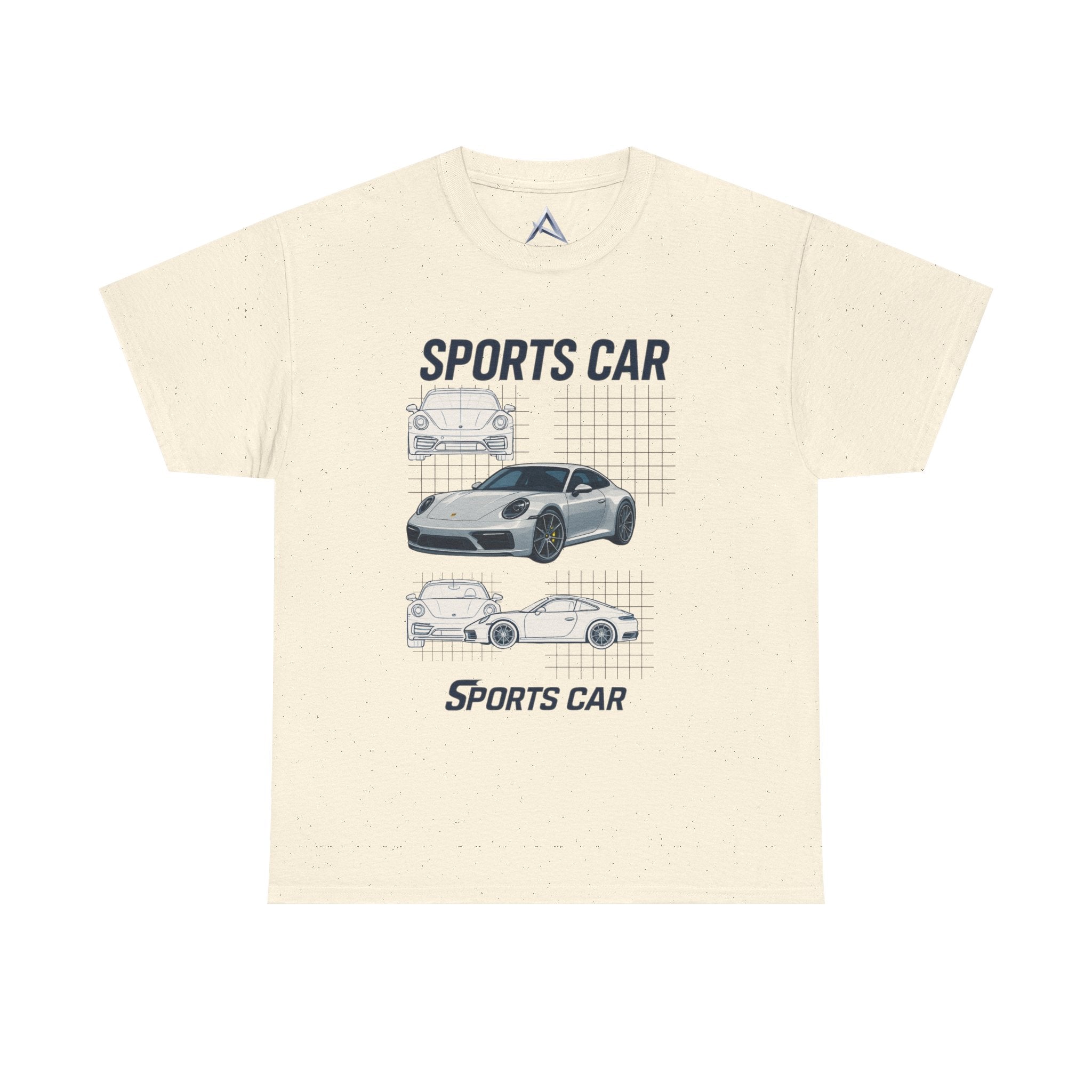 Sporty Car Graphic Heavy Cotton Tee
