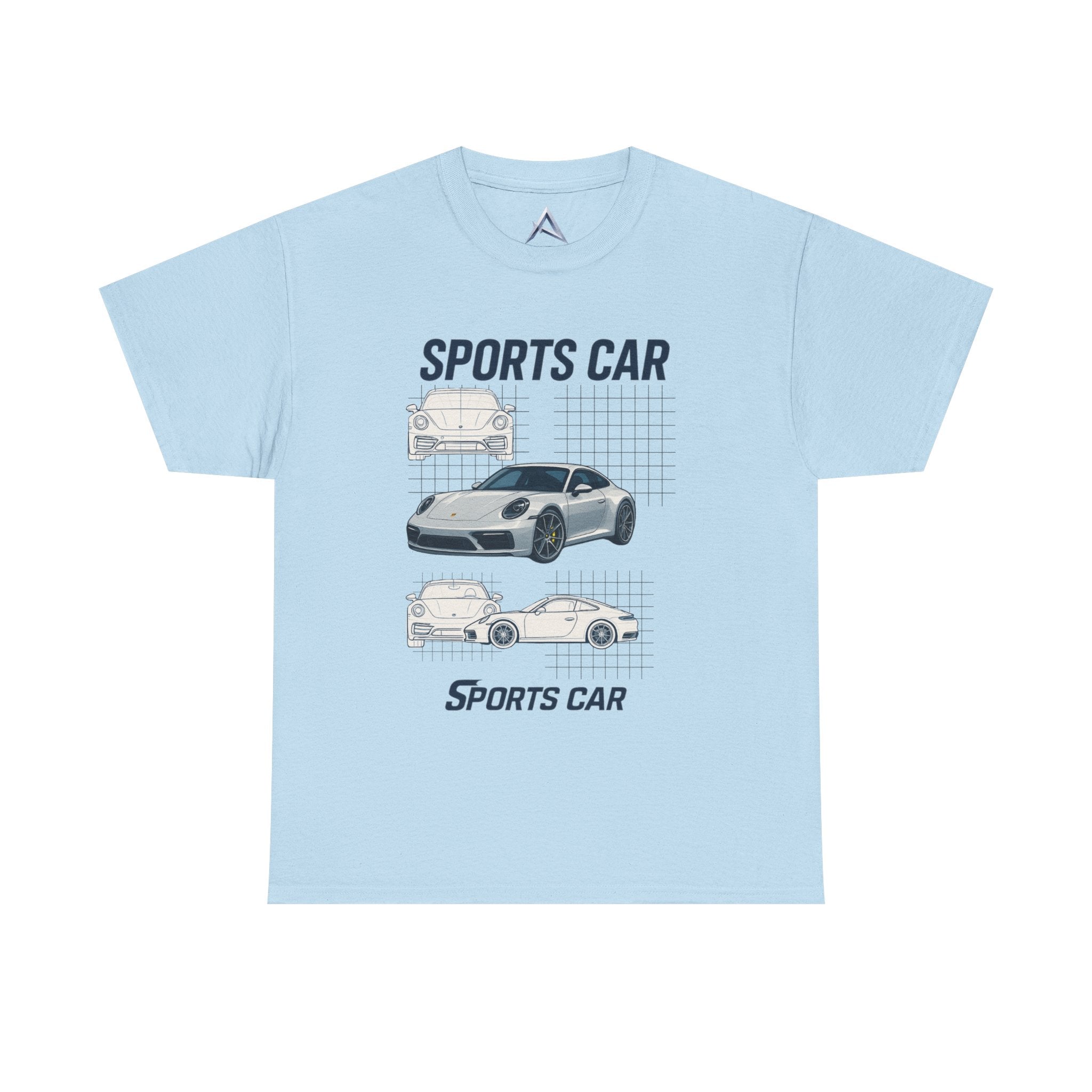 Sporty Car Graphic Heavy Cotton Tee