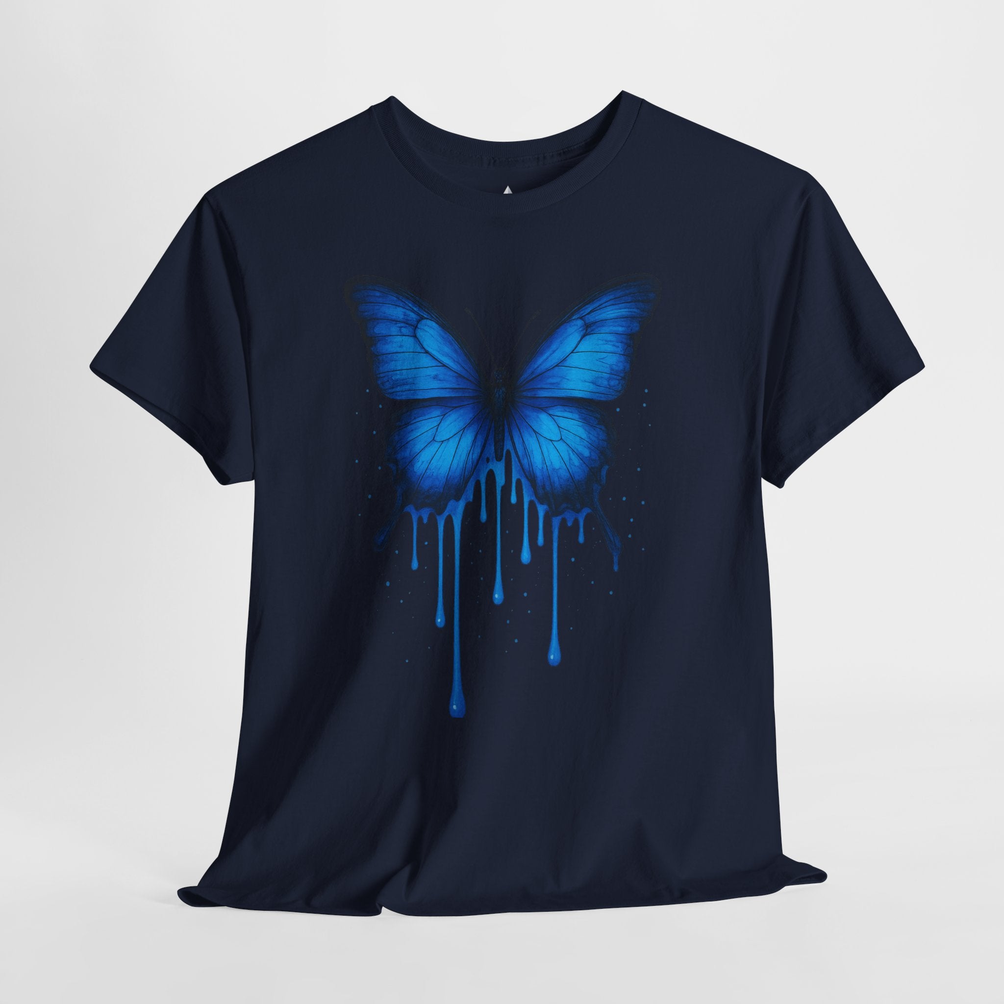 Blue Butterfly Art Unisex Heavy Cotton Tee