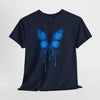 Blue Butterfly Art Unisex Heavy Cotton Tee