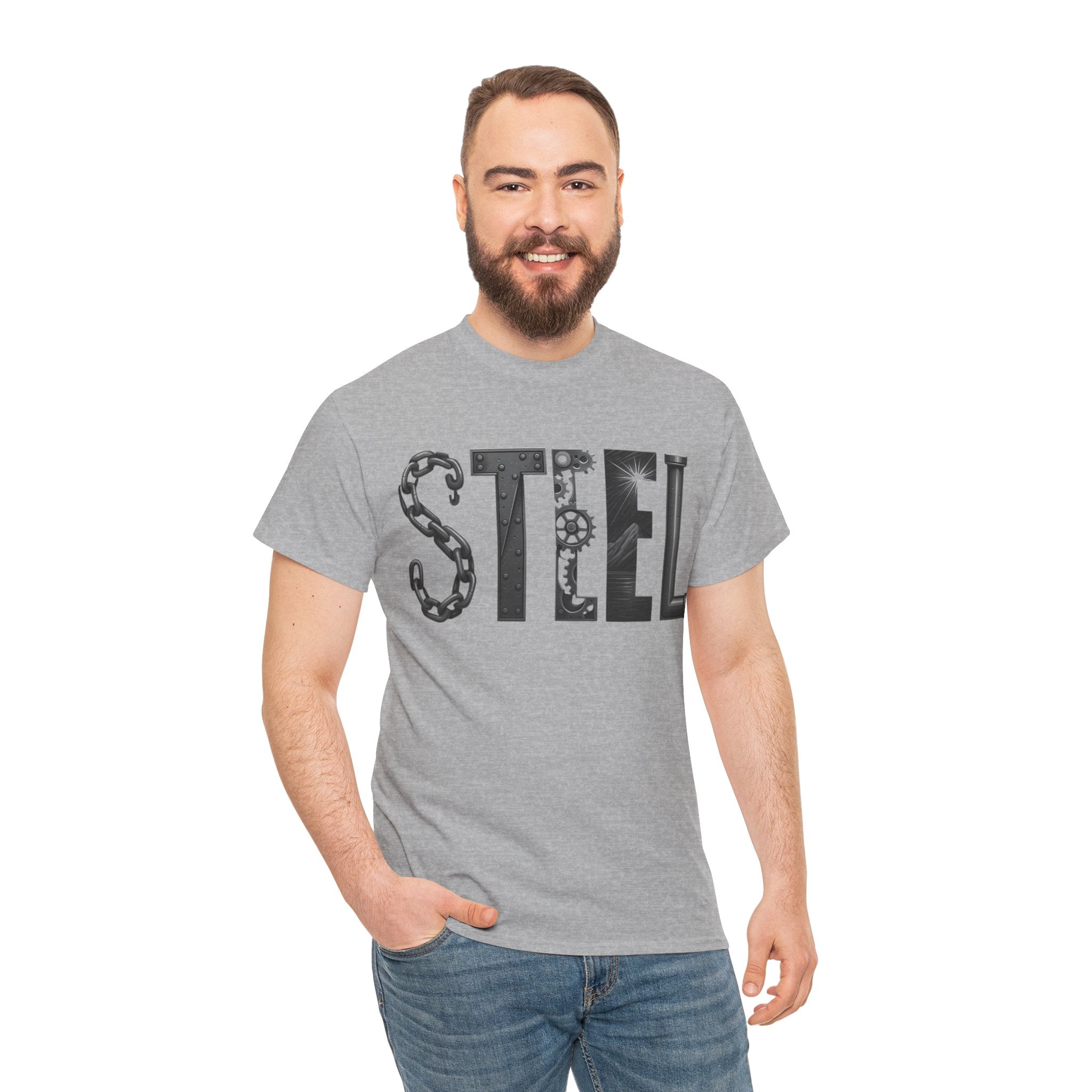 Steel Graphic Unisex Heavy Cotton Tee
