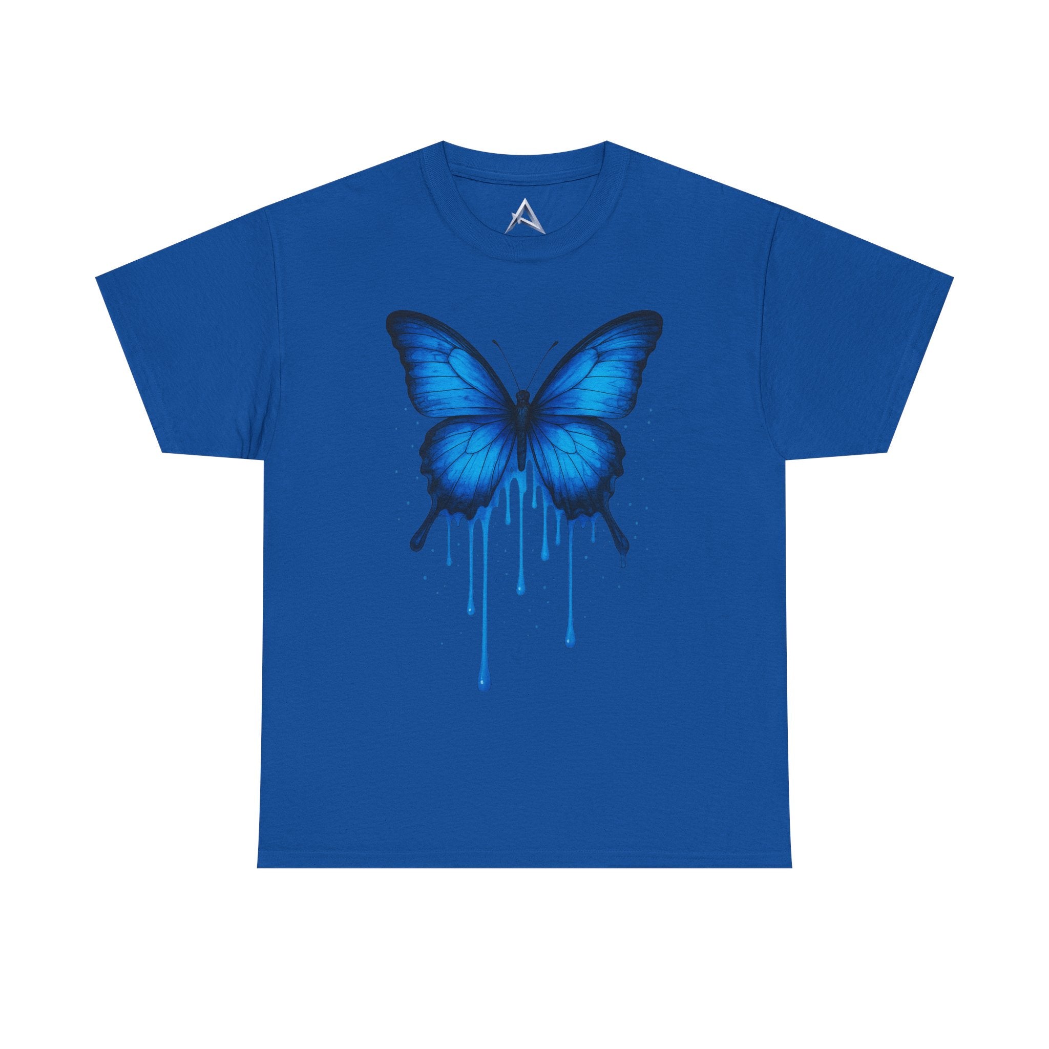 Blue Butterfly Art Unisex Heavy Cotton Tee