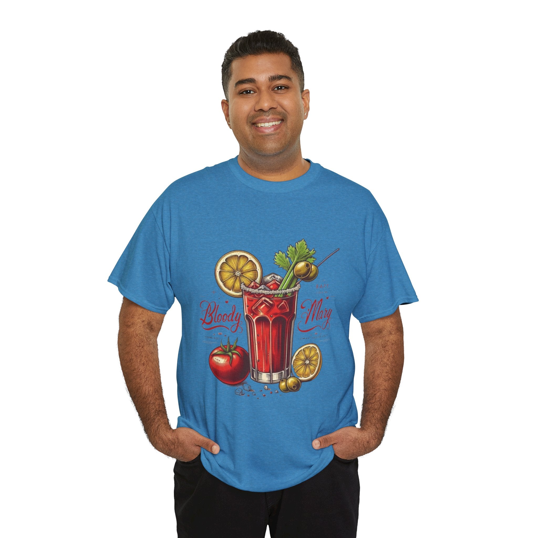 Bloody Mary Cocktail Unisex Heavy Cotton Tee