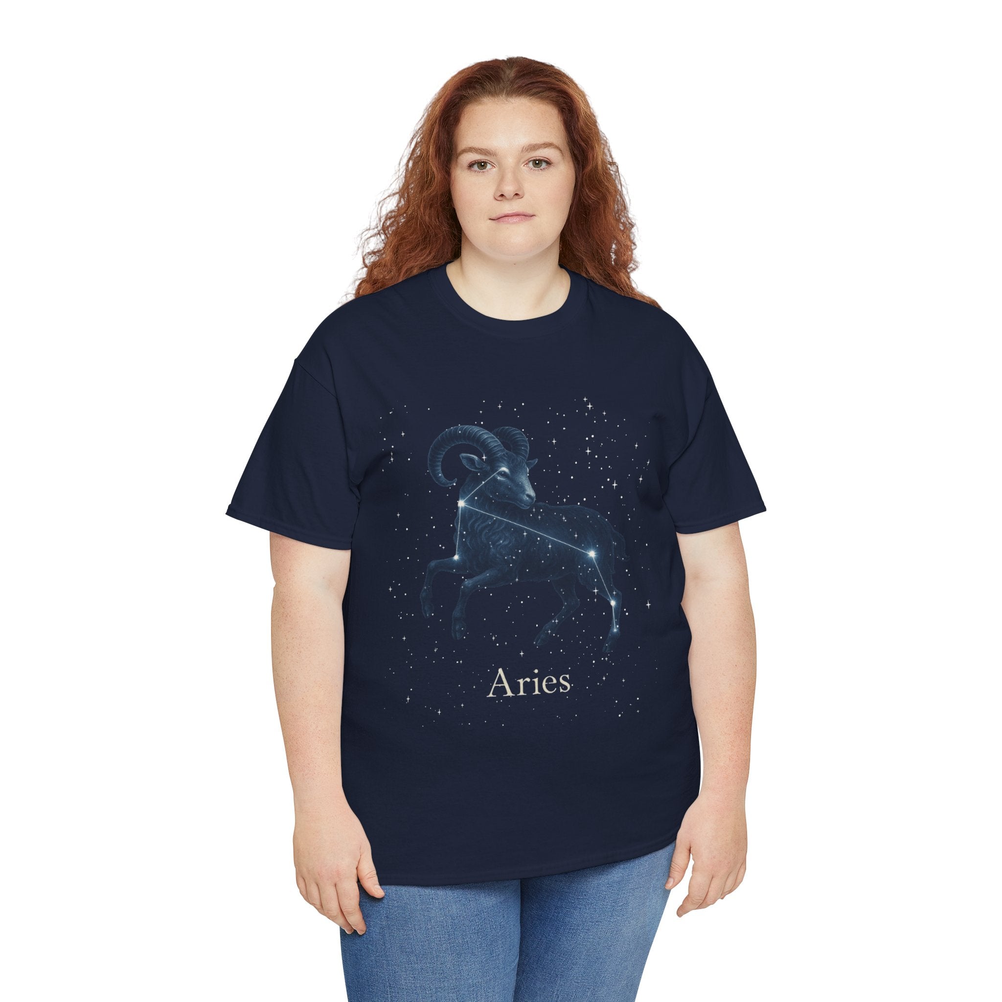 Aries Zodiac Unisex Heavy Cotton Tee