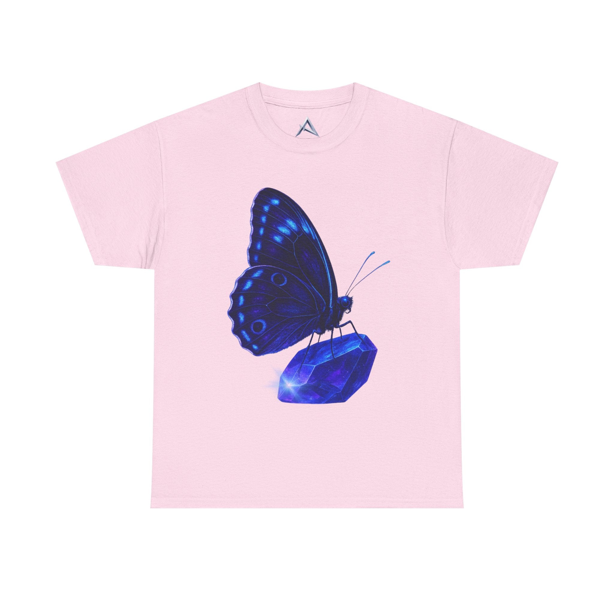 Blue Butterfly Graphic Heavy Cotton Tee