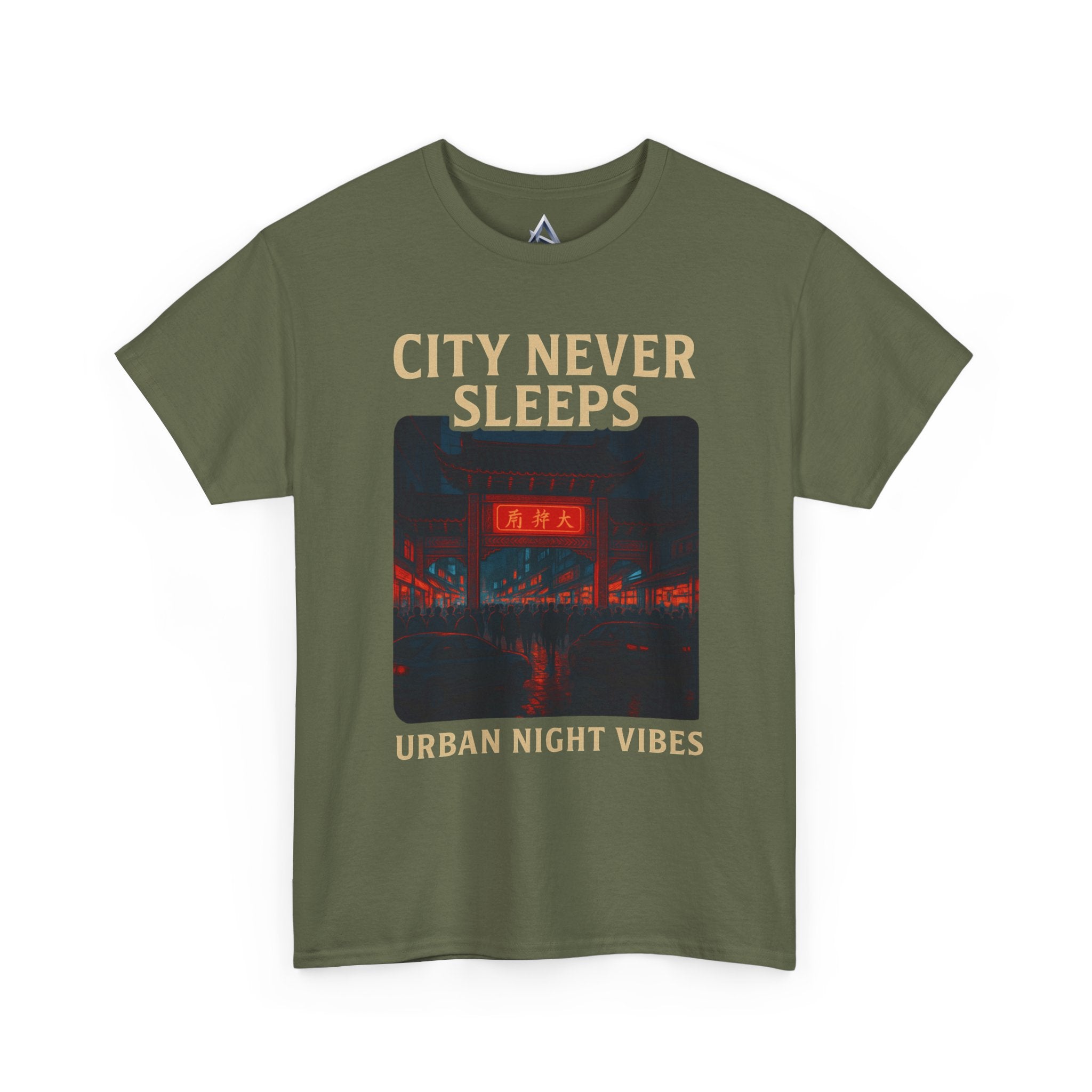 Urban City Night Vibes Unisex Heavy Cotton Tee
