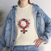 Floral Feminist Empowering Statement Heavy Cotton Custom Tee