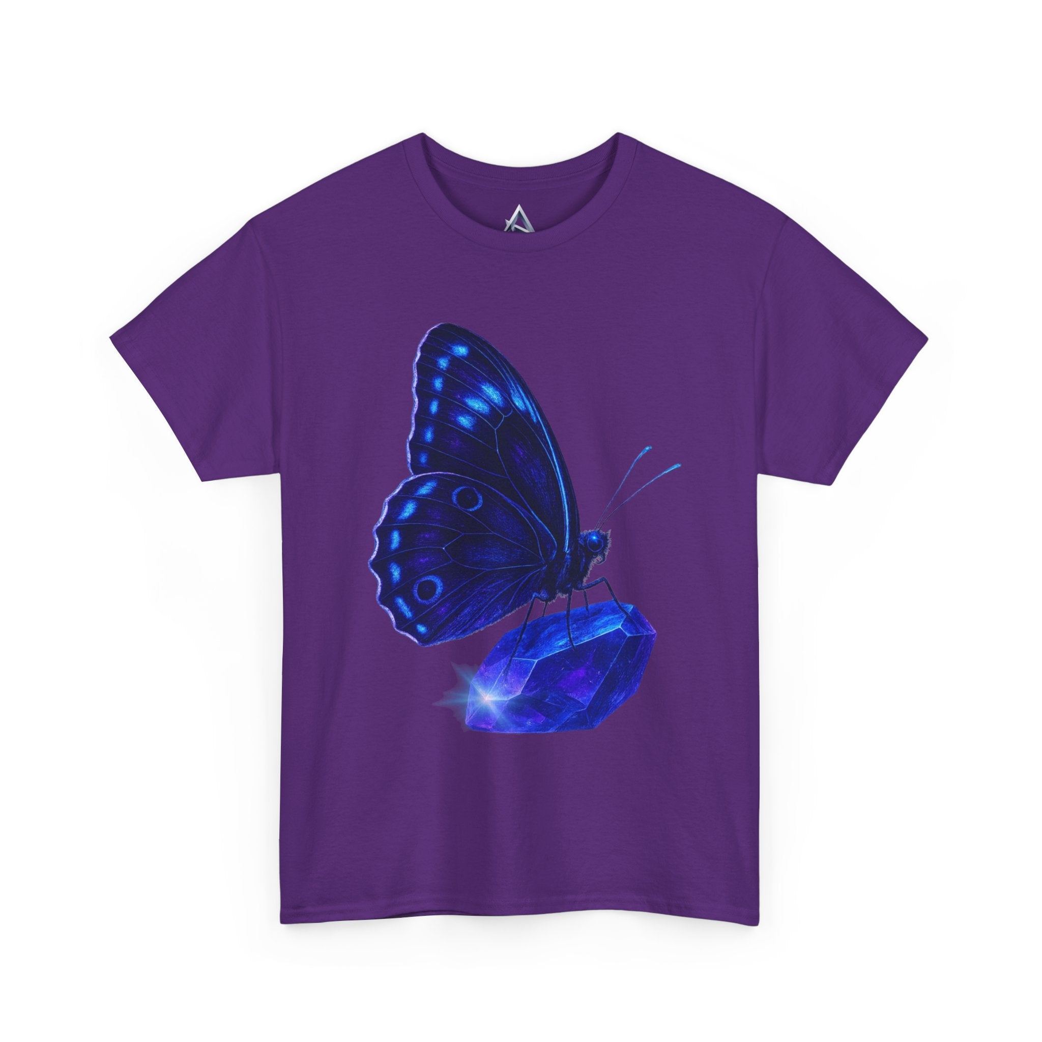 Blue Butterfly Graphic Heavy Cotton Tee