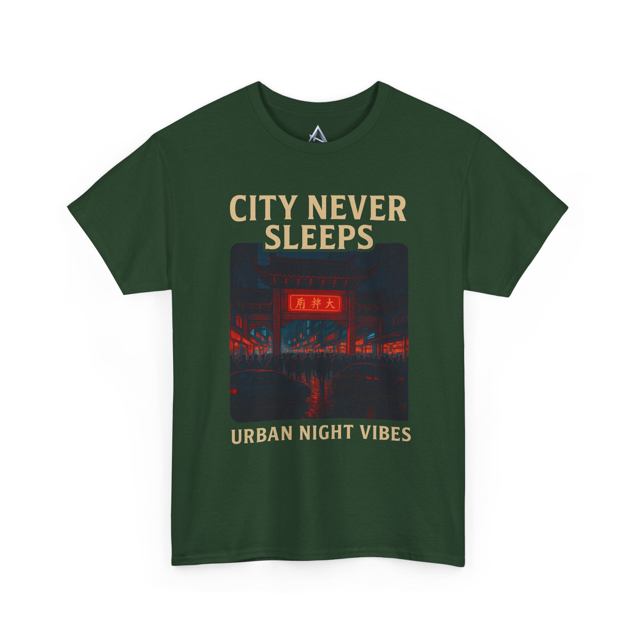 Urban City Night Vibes Unisex Heavy Cotton Tee