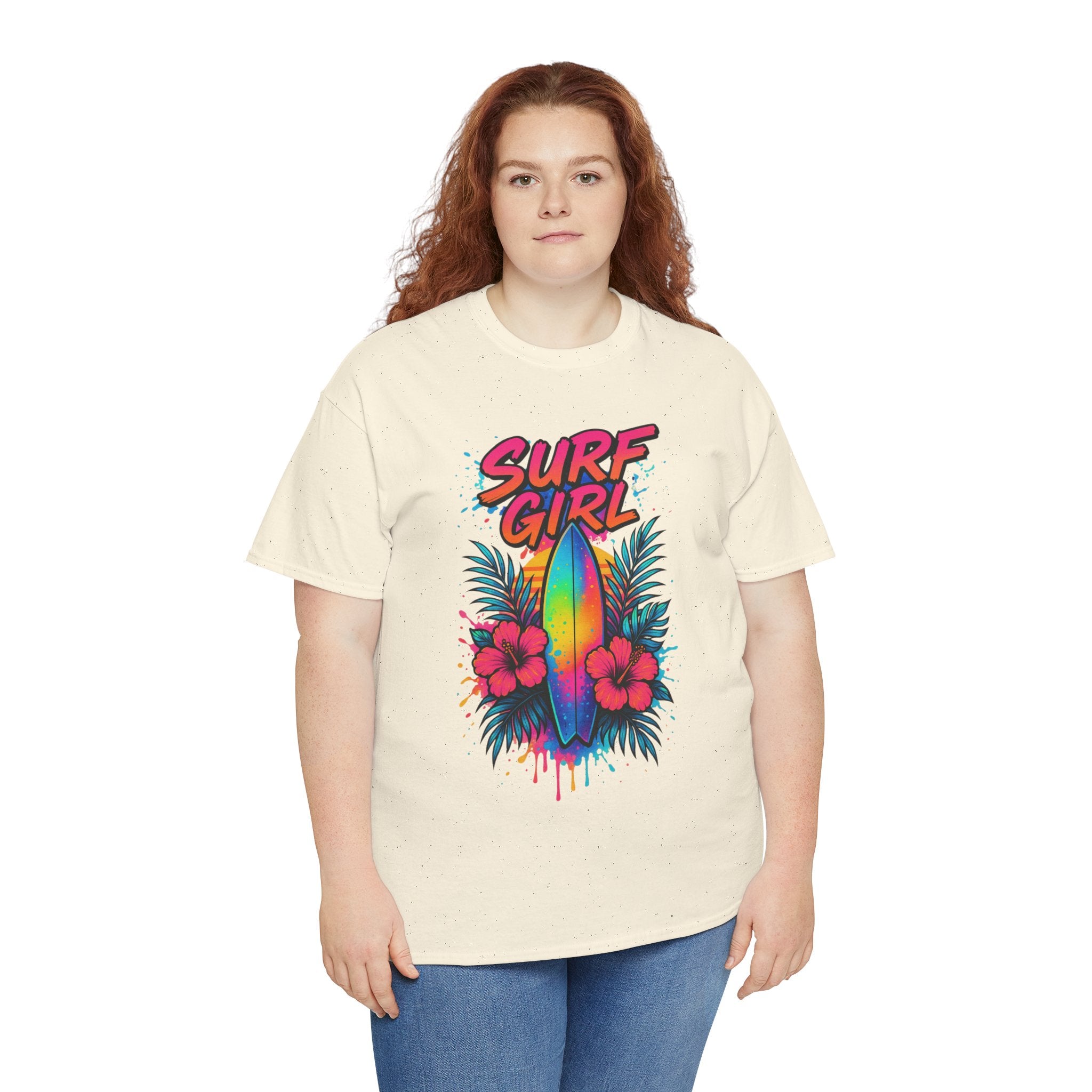 Surf Girl Vintage Heavy Cotton Tee
