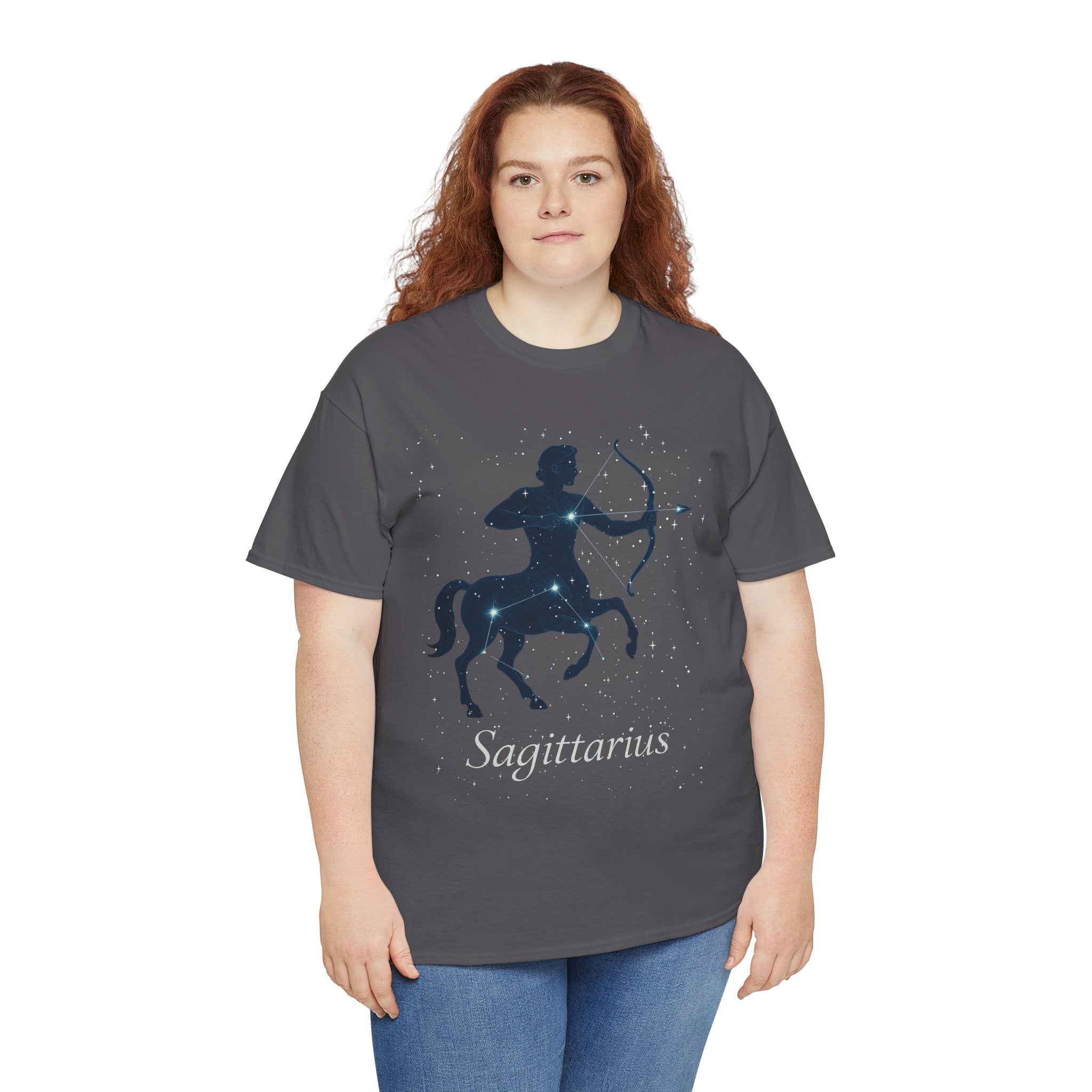 Sagittarius Zodiac Unisex Heavy Cotton Tee