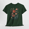 Cosmic Floral Unisex Heavy Cotton Tee