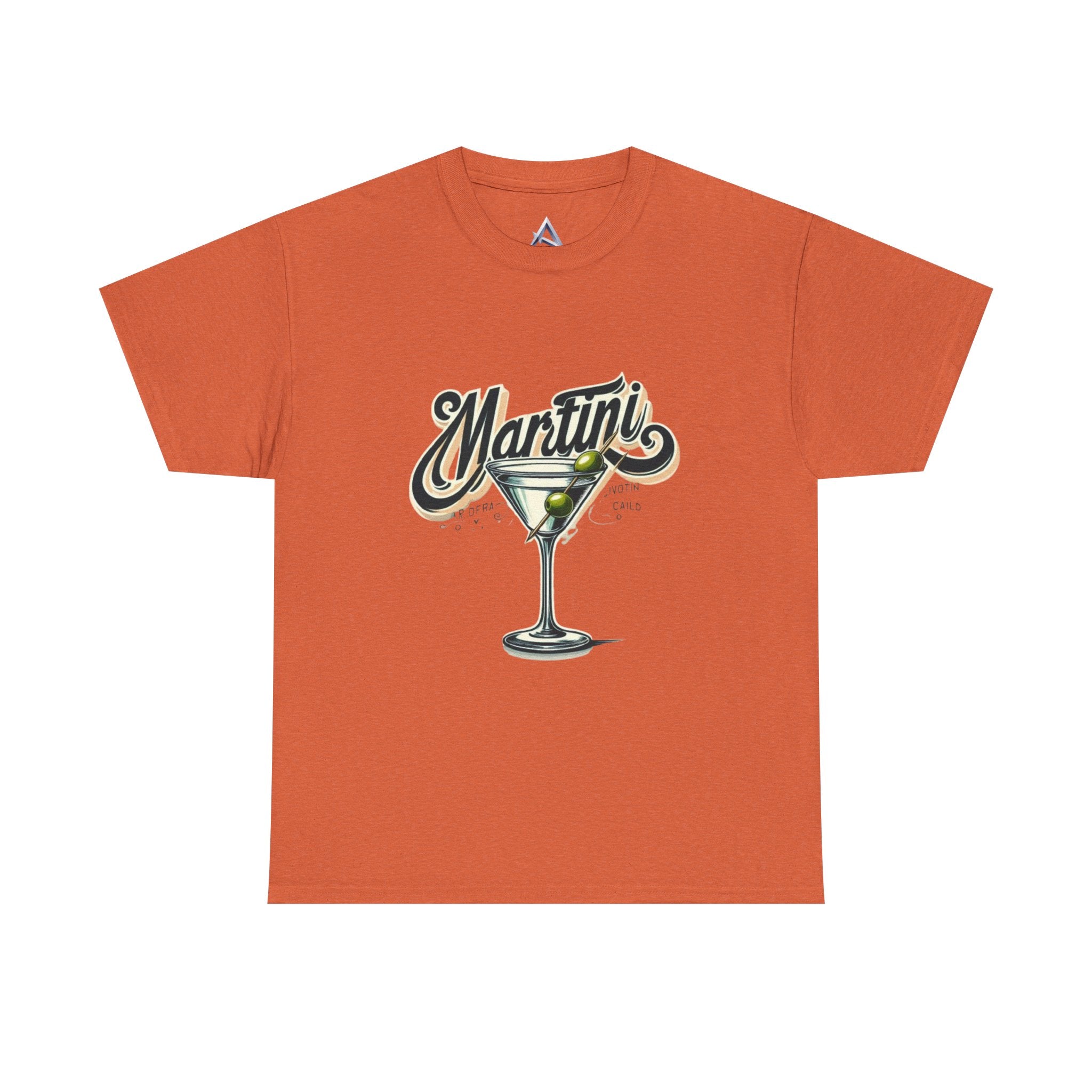 Martini Cocktail Unisex Heavy Cotton Tee