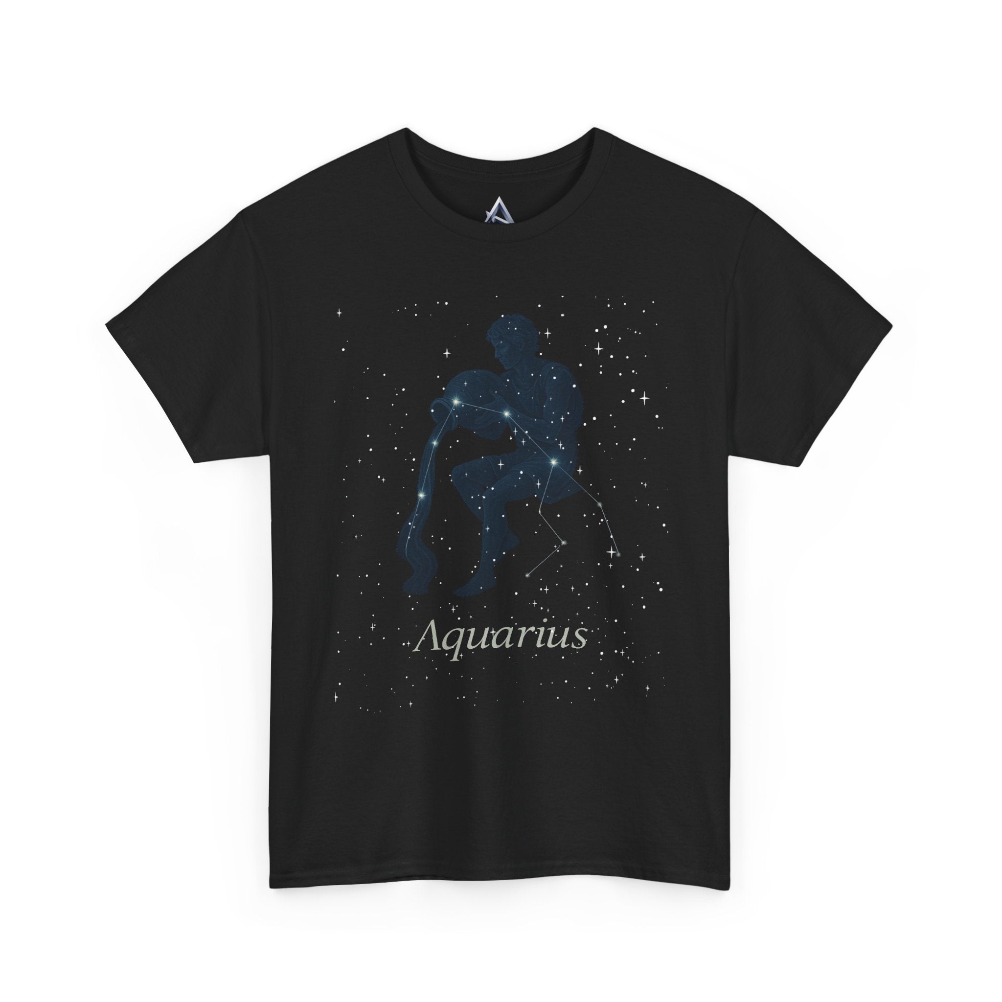 Aquarius Zodiac Astrology Unisex Heavy Cotton Tee