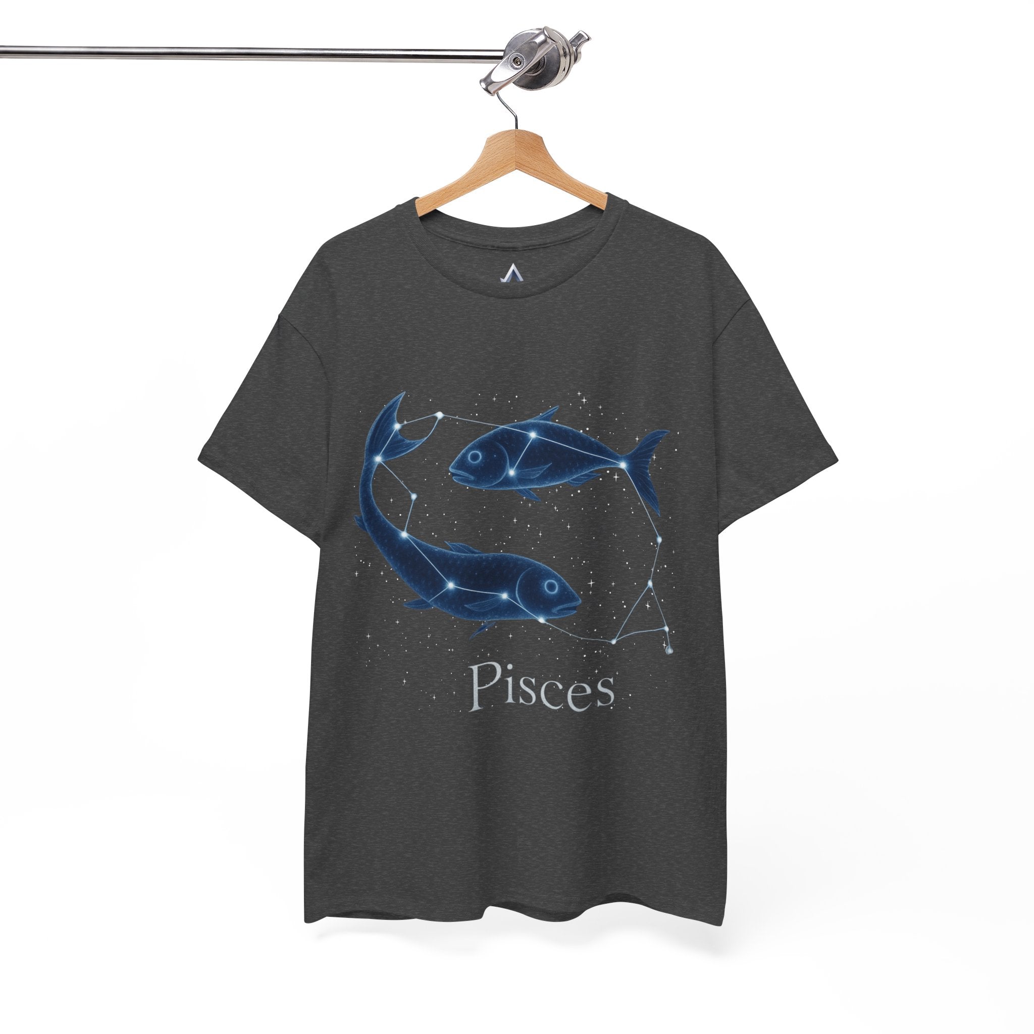 Pisces Zodiac Astrology Unisex Heavy Cotton Tee