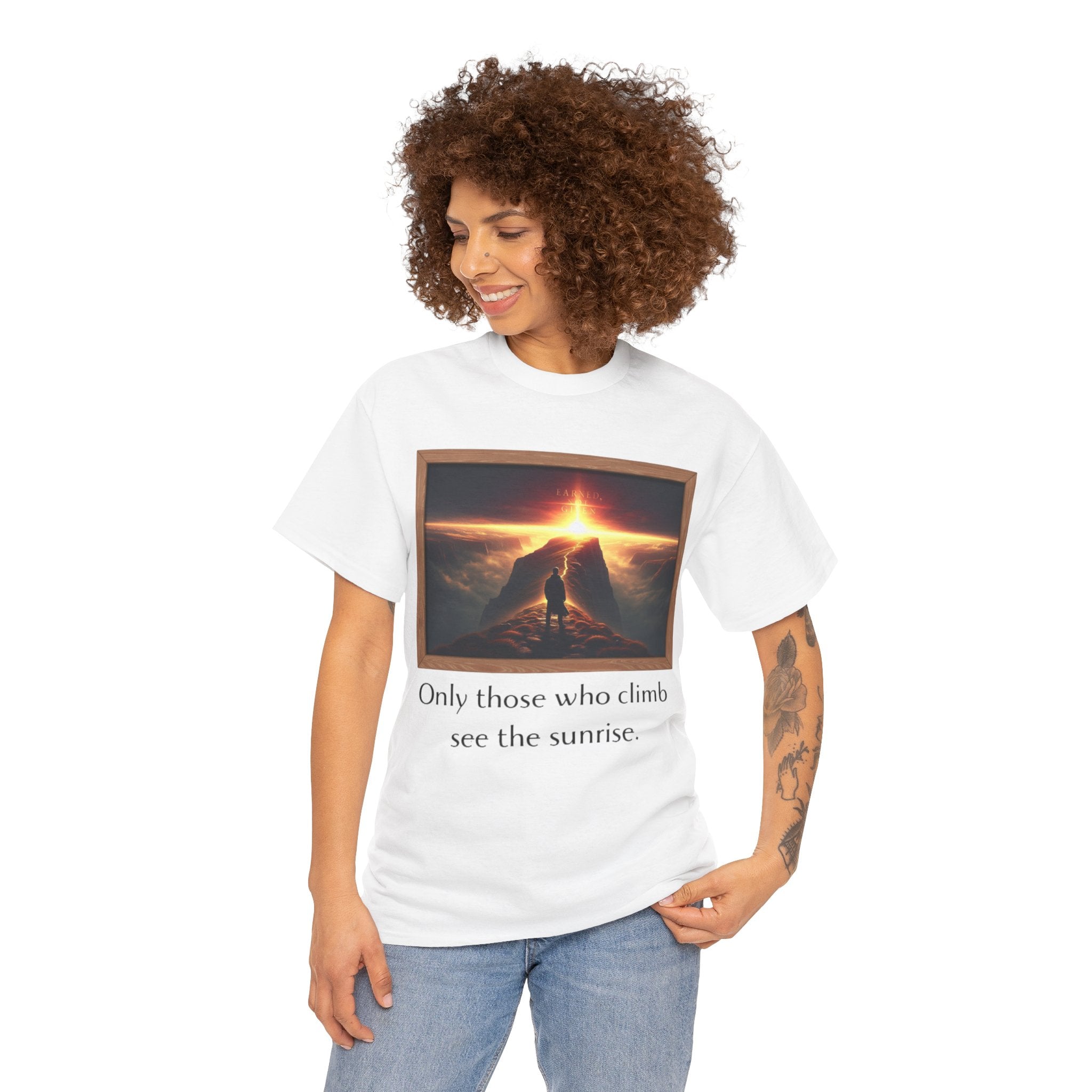 Inspirational Climb Heavy Cotton Tee