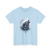 Moonlit Wolf Graphic Unisex Heavy Cotton Tee