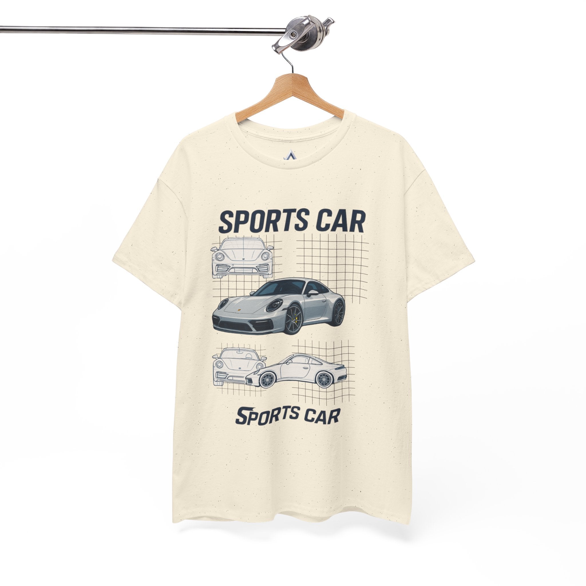 Sporty Car Graphic Heavy Cotton Tee