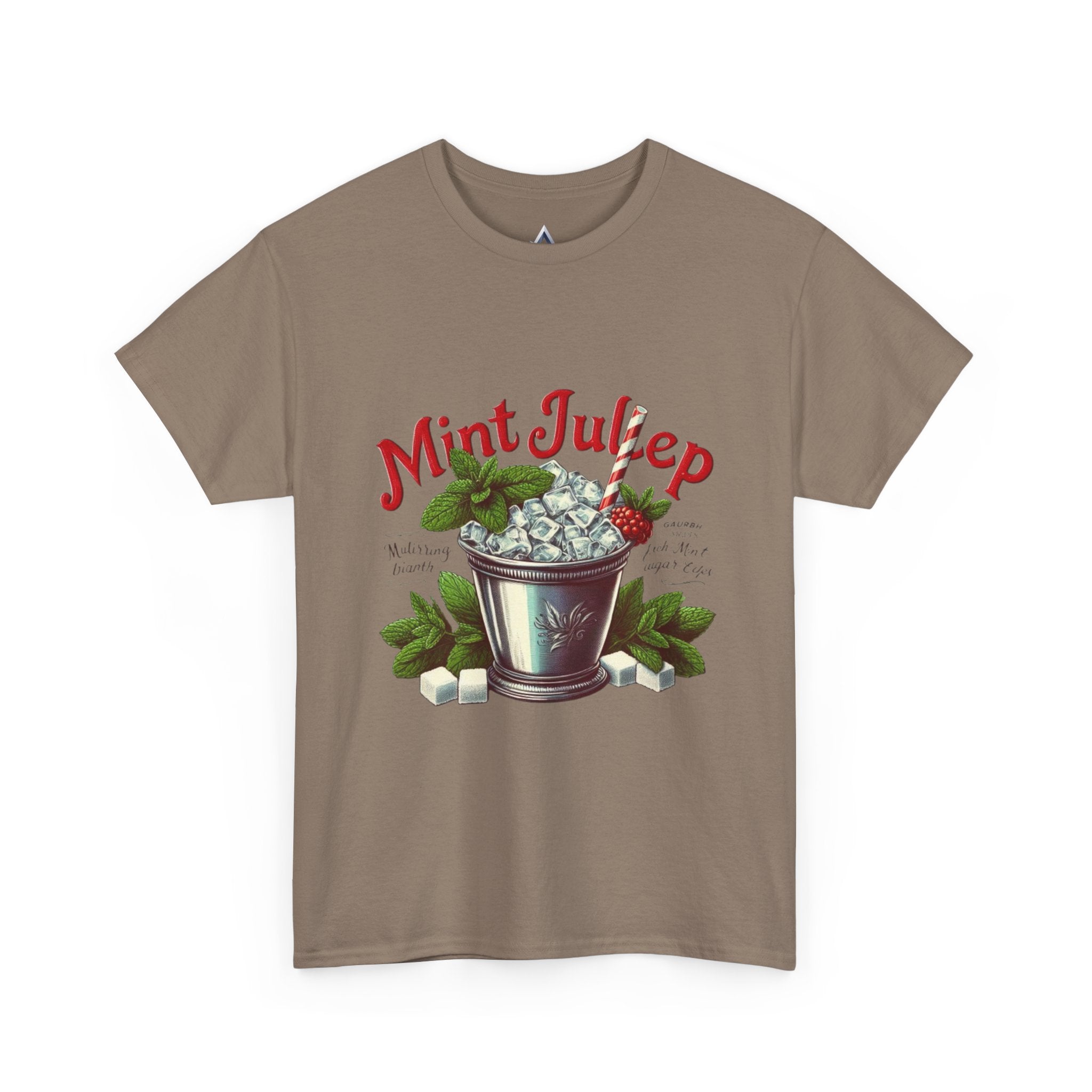 Mint Julep Cocktail Unisex Heavy Cotton Tee