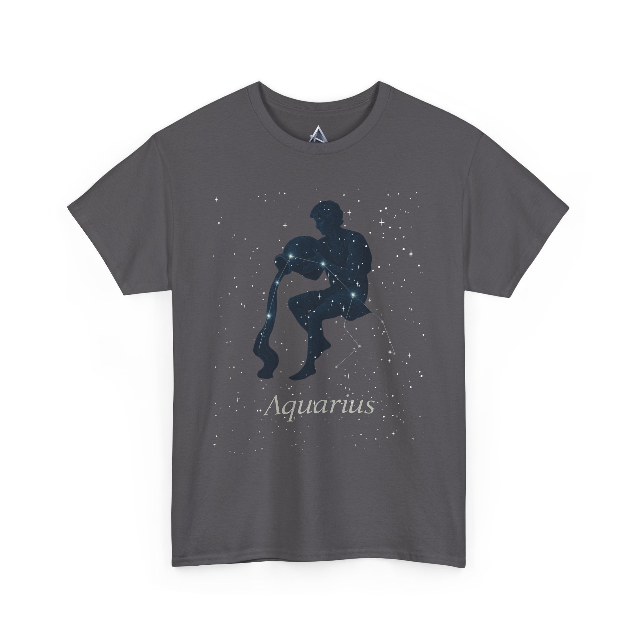 Aquarius Zodiac Astrology Unisex Heavy Cotton Tee