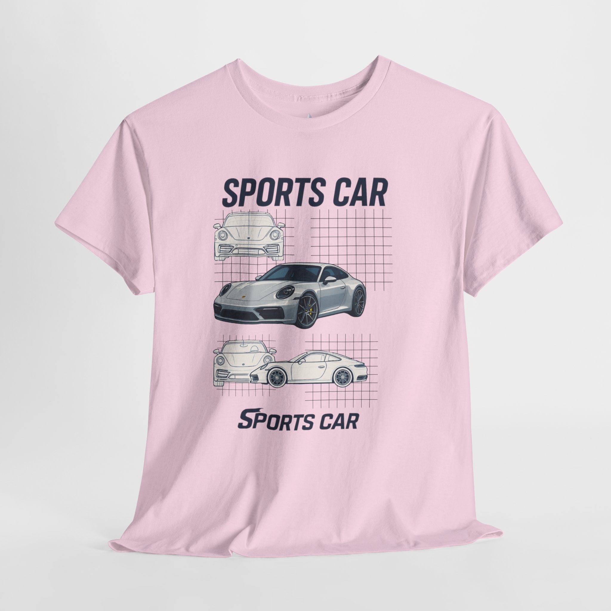 Sporty Car Graphic Heavy Cotton Tee