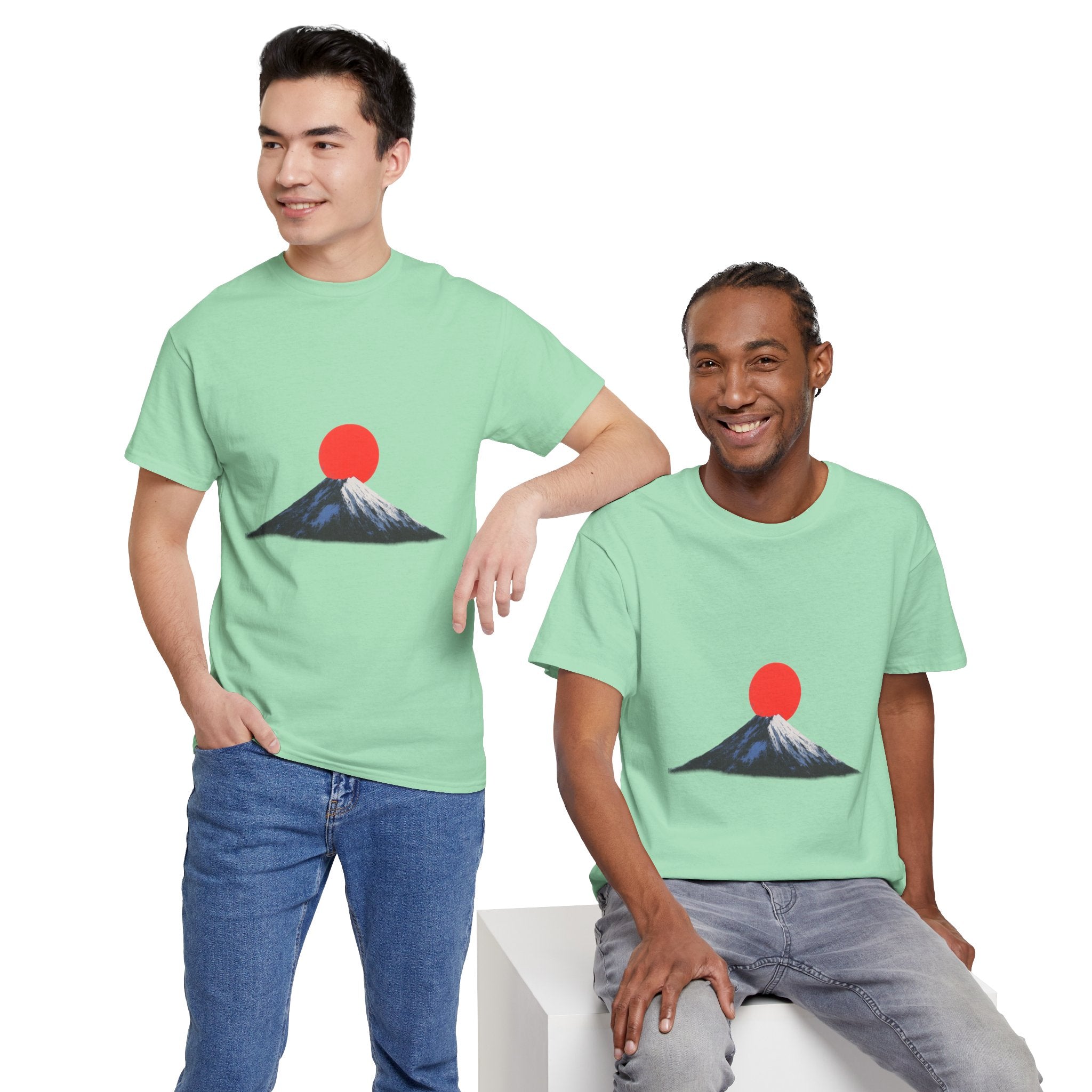 Mountain Sunrise Unisex Heavy Cotton Tee