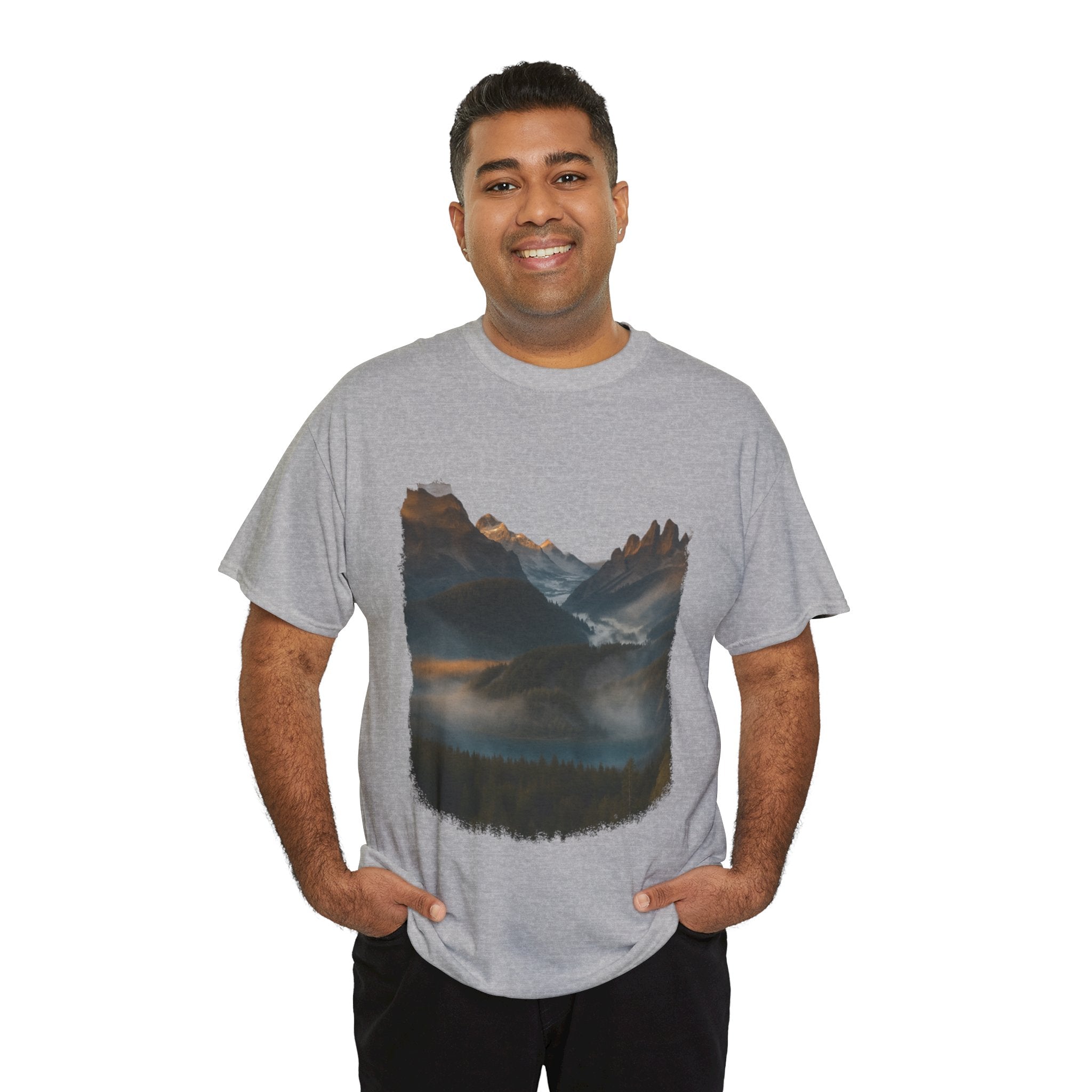 Nature-Inspired Unisex Heavy Cotton Tee
