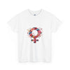 Floral Feminist Empowering Statement Heavy Cotton Custom Tee