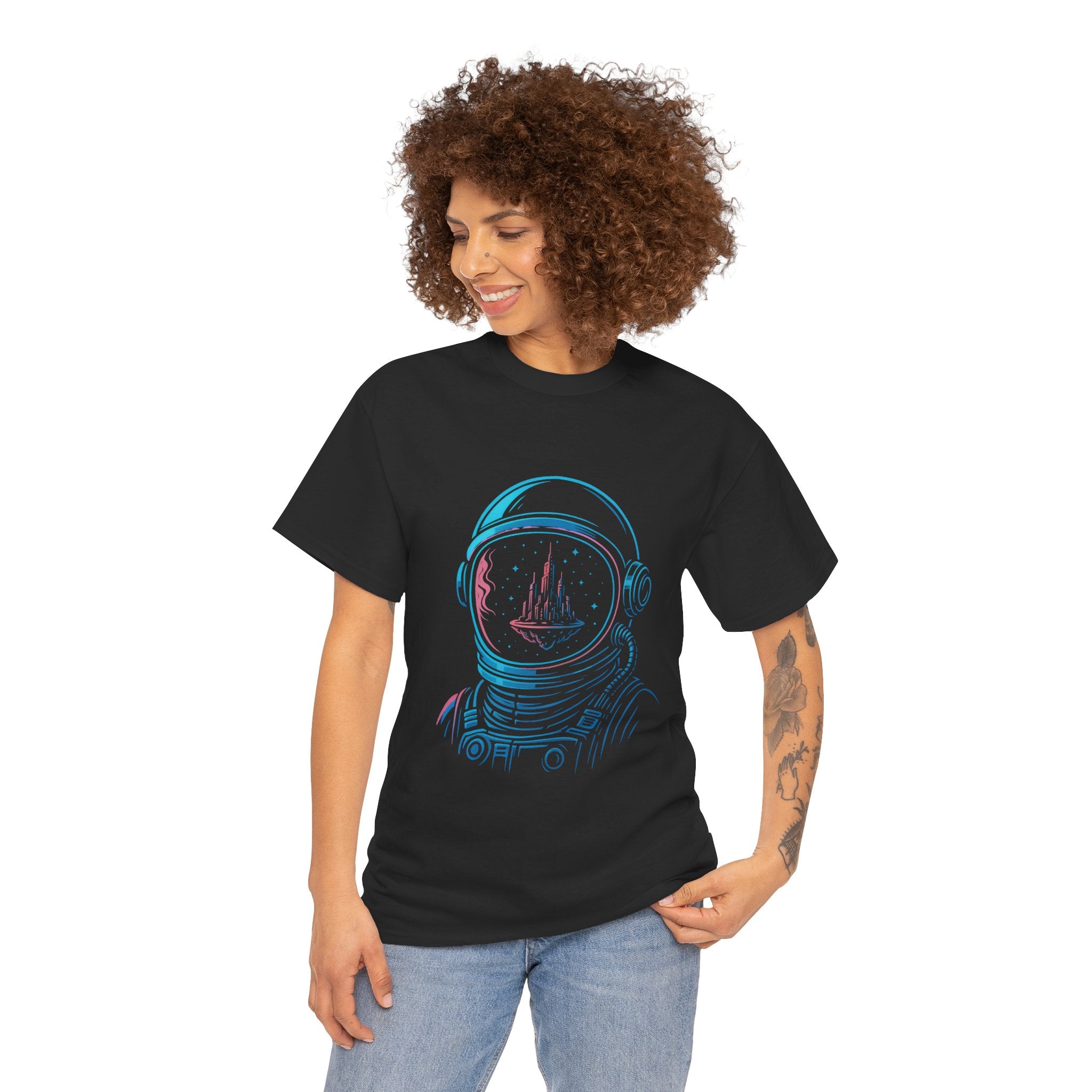 Cosmic Astronaut Unisex Heavy Cotton Tee