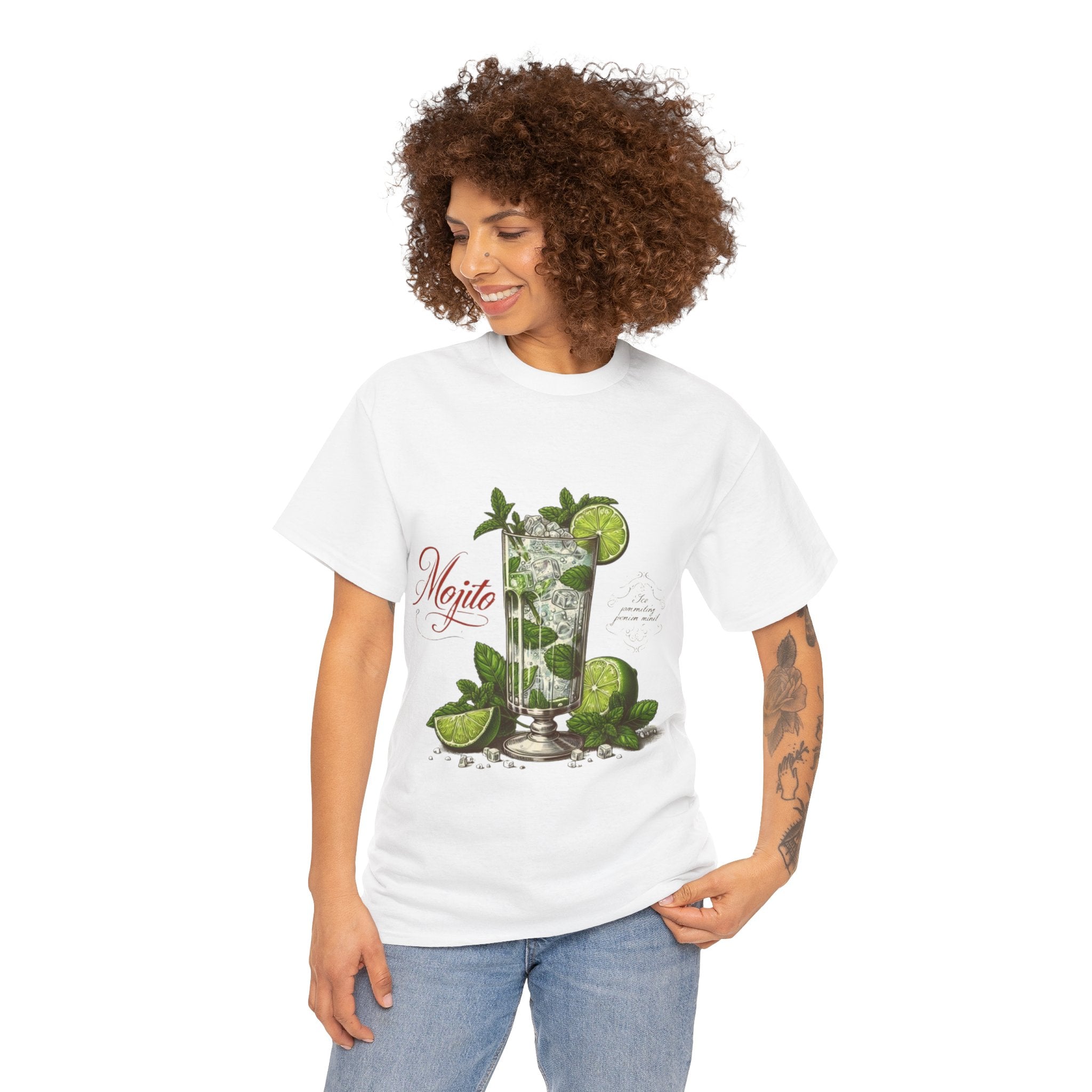 Mojito Cocktail Unisex Heavy Cotton Tee