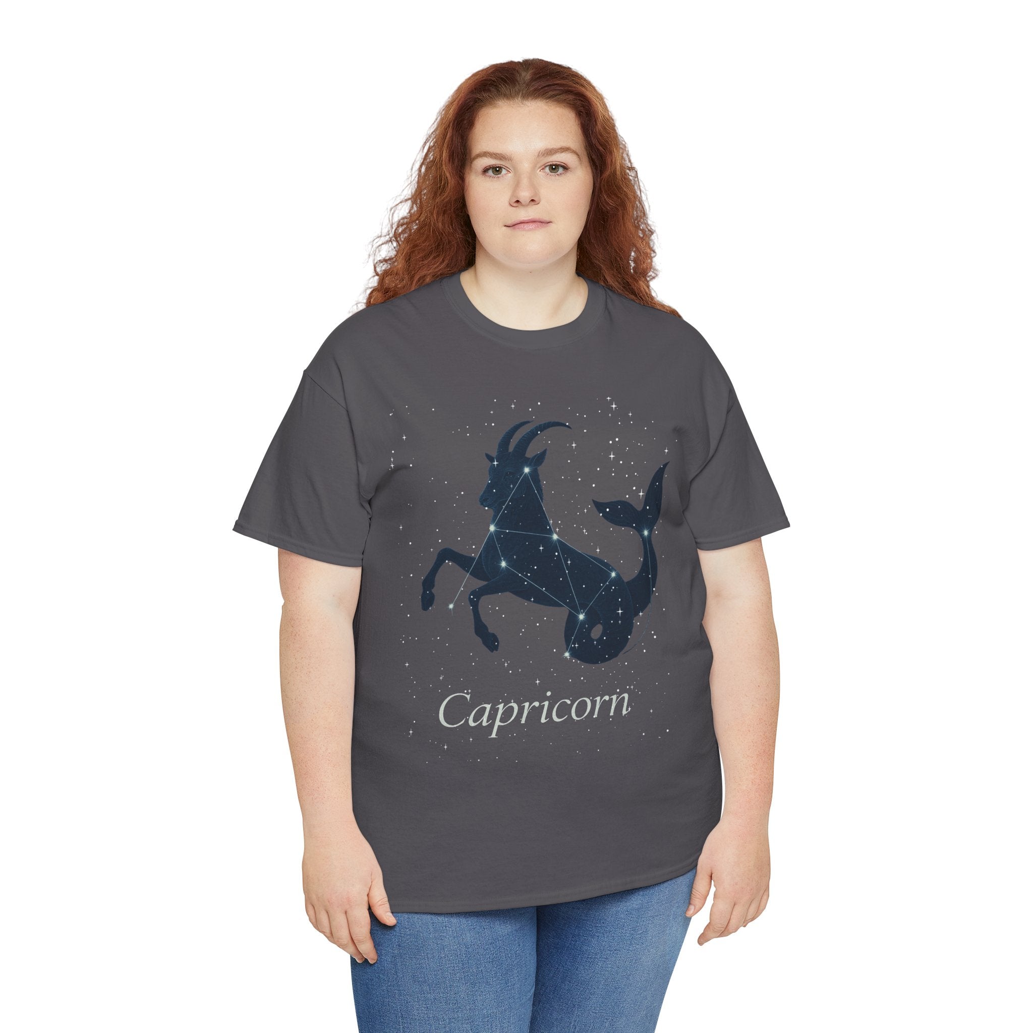 Capricorn Astrology Constellation Unisex Heavy Cotton Tee