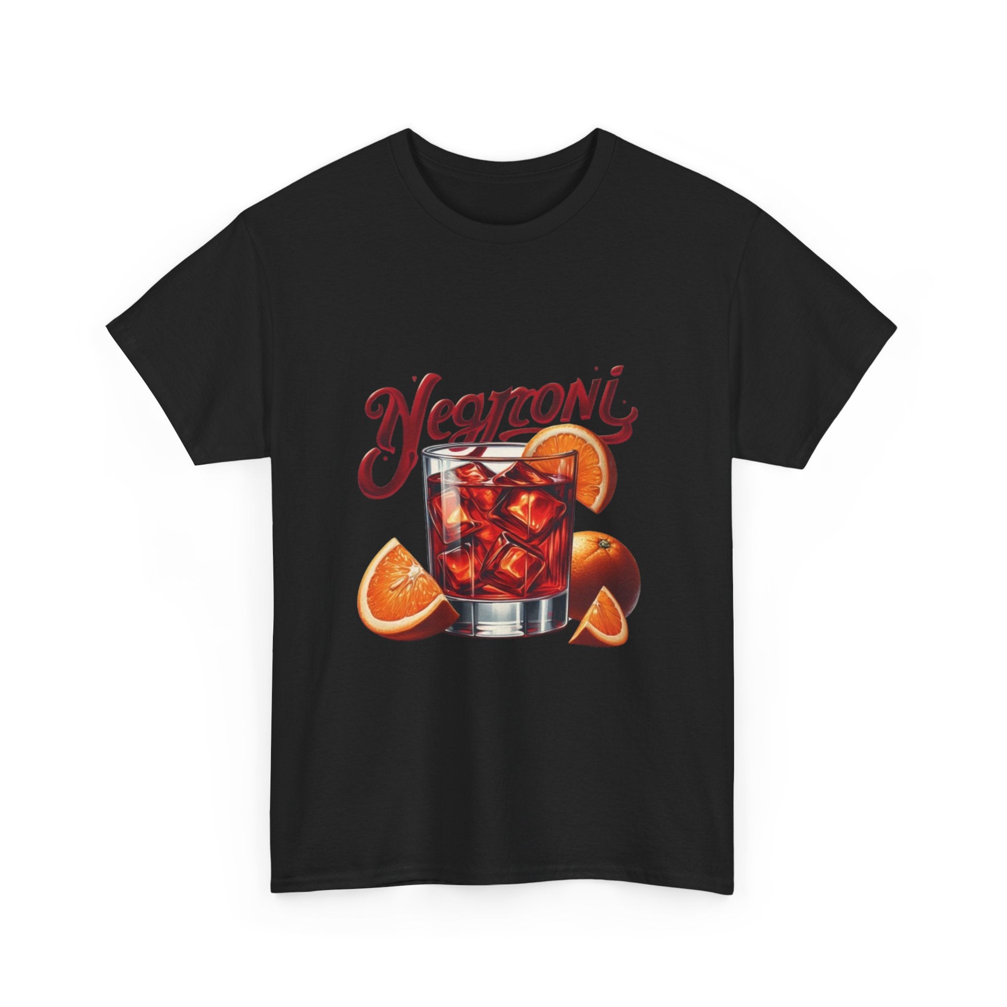 Negroni Cocktail Unisex Heavy Cotton Tee