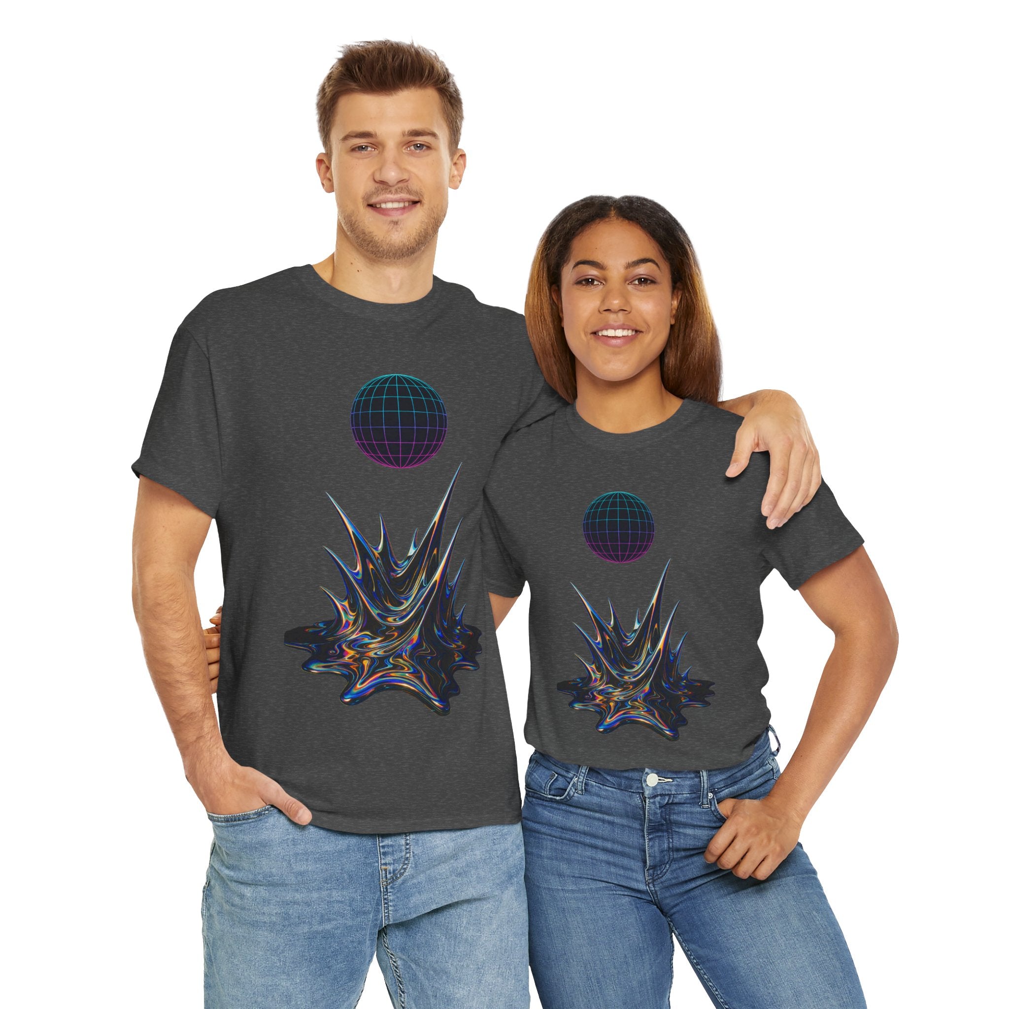 Cosmic Graphic Art Unisex Heavy Cotton Tee