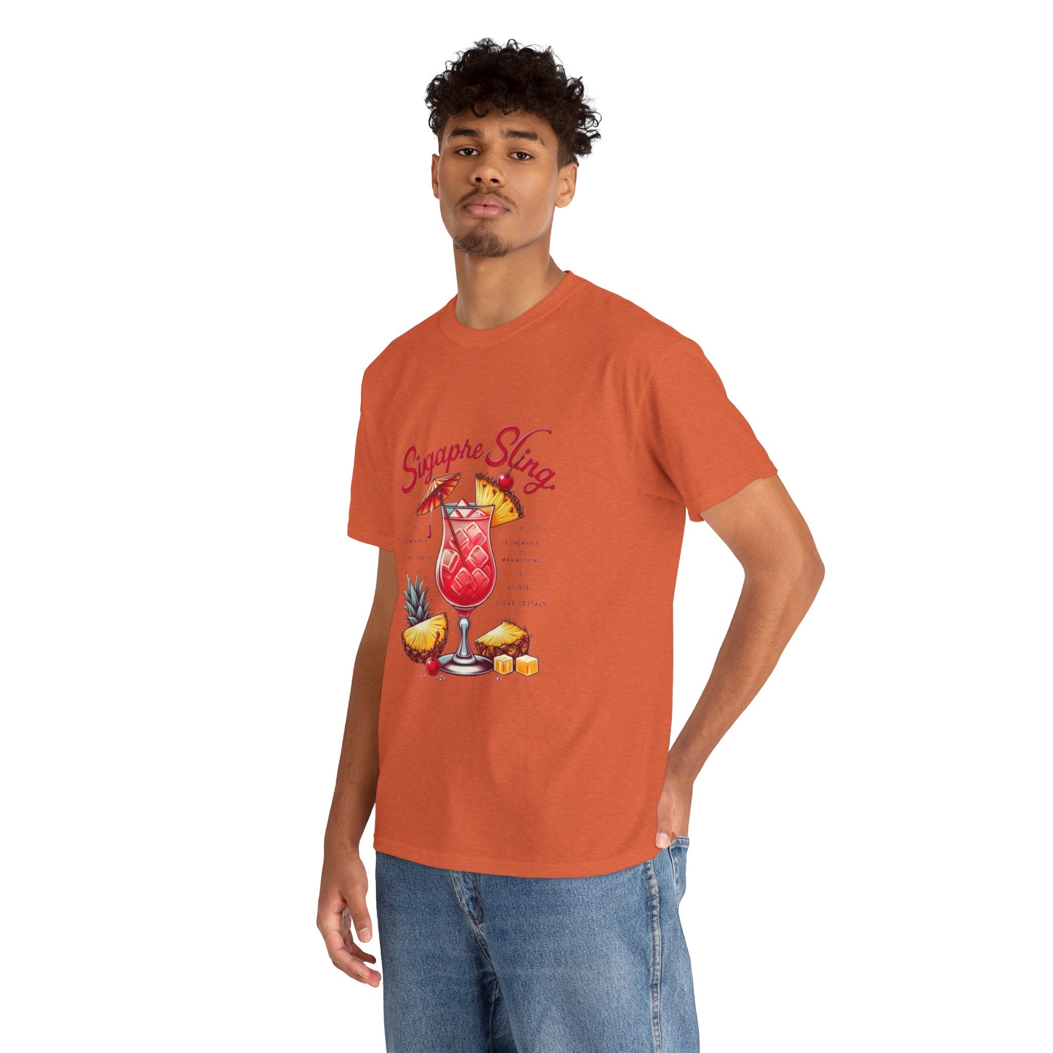 Sigapre Sling Cocktail Unisex Heavy Cotton Tee