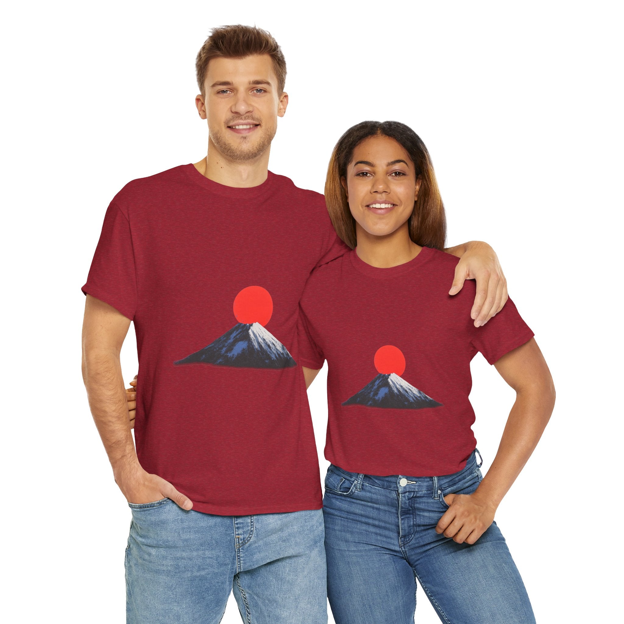 Mountain Sunrise Unisex Heavy Cotton Tee