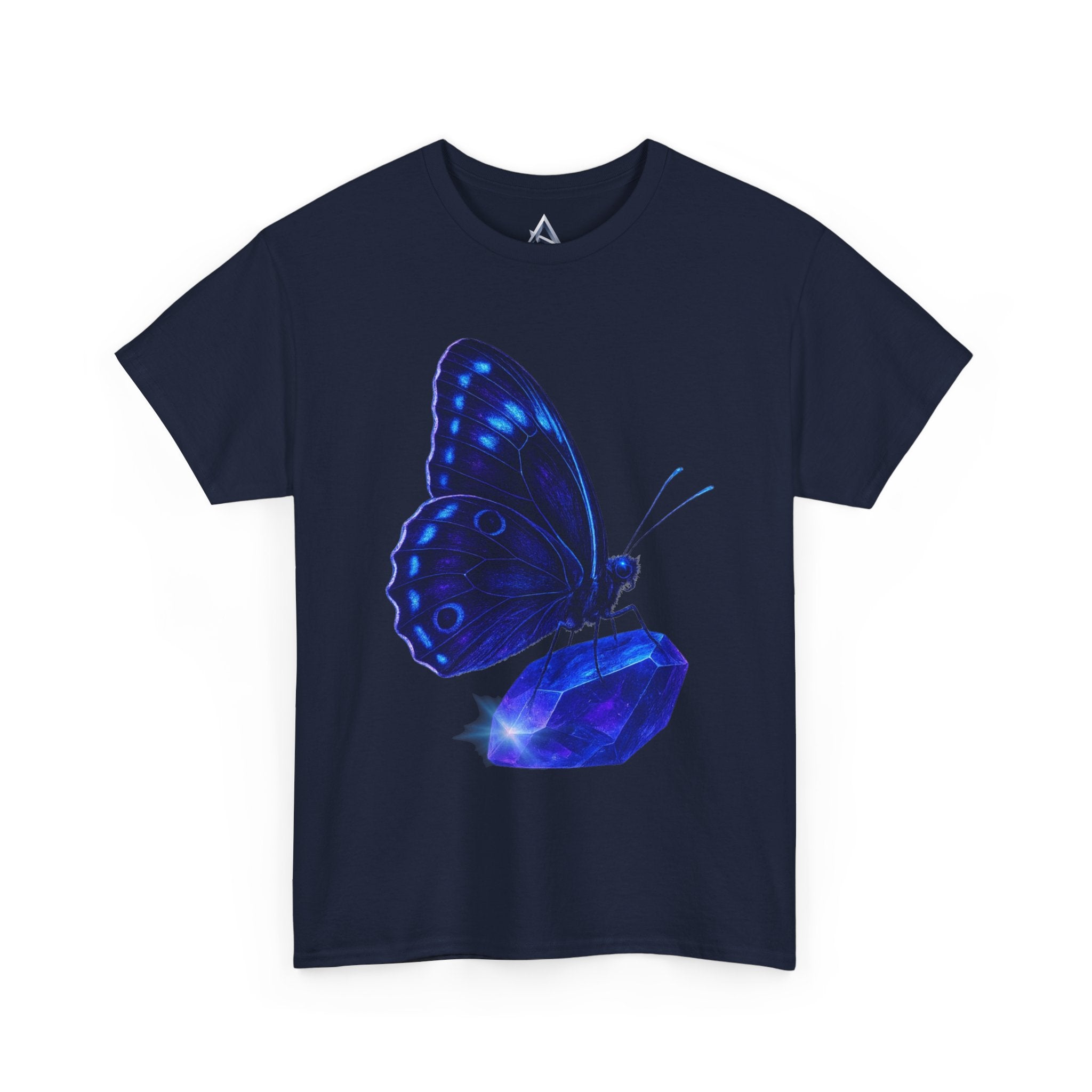 Blue Butterfly Graphic Heavy Cotton Tee