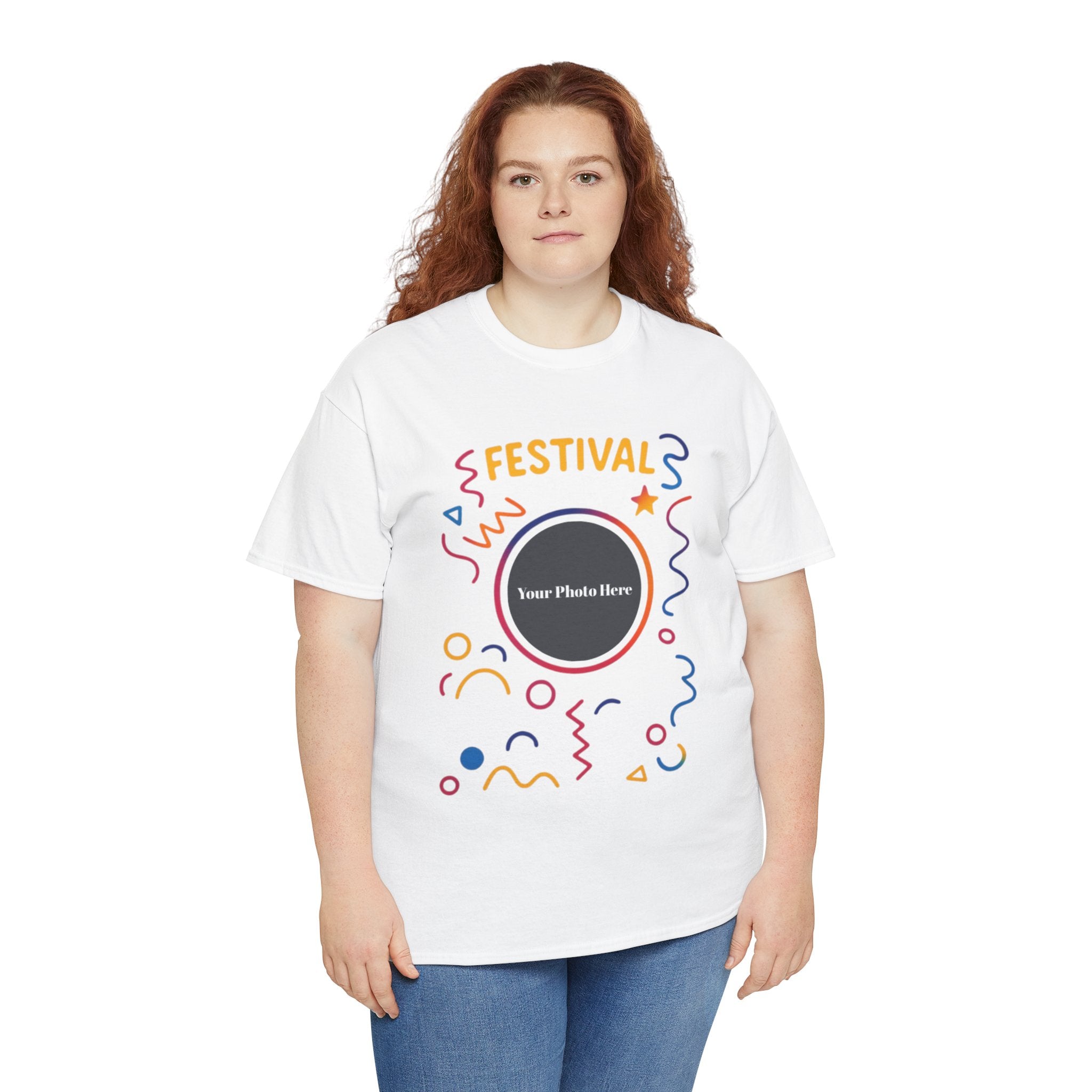 Festival Custom Photo Heavy Cotton Tee