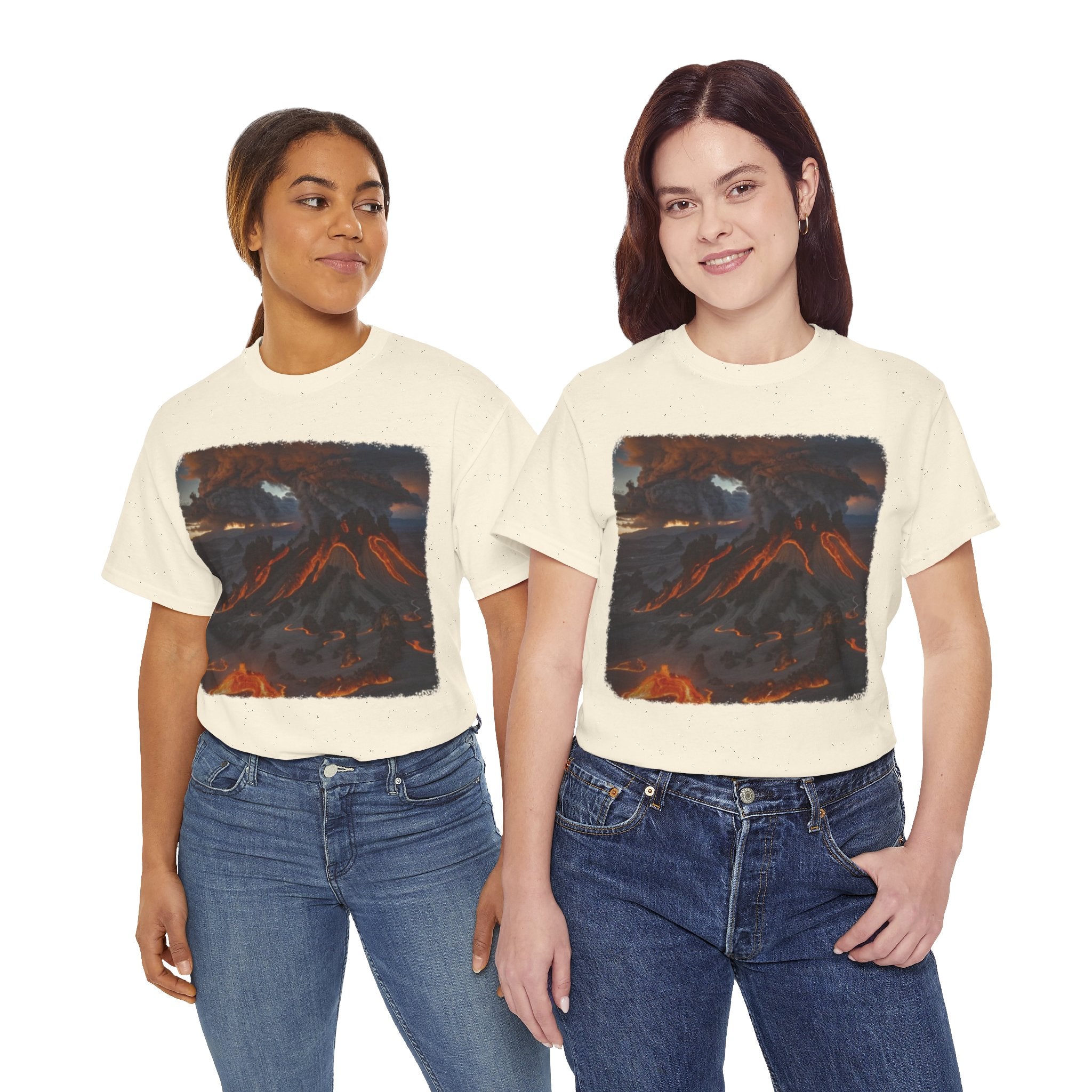 Volcanic Eruption Unisex Heavy Cotton Tee