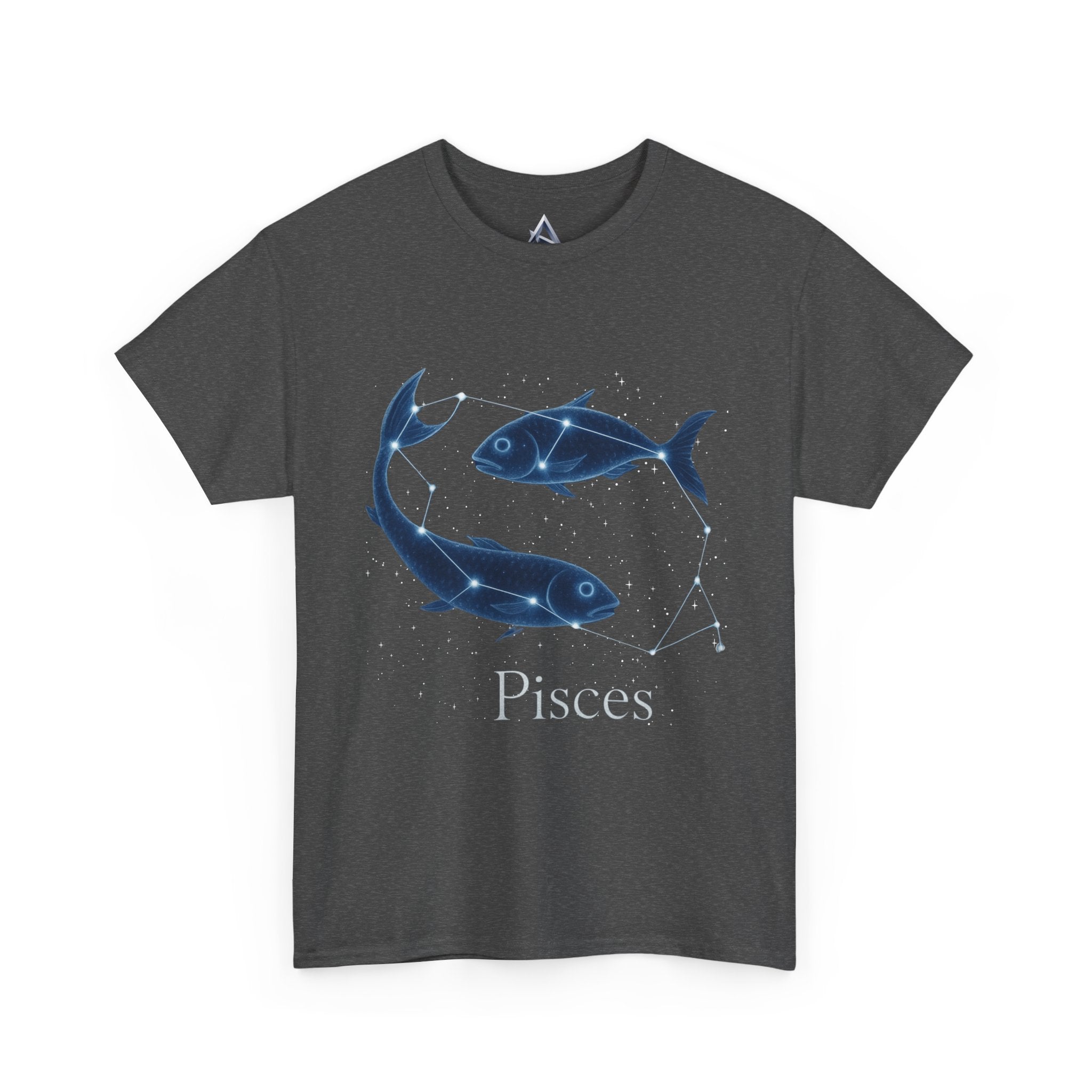 Pisces Zodiac Astrology Unisex Heavy Cotton Tee