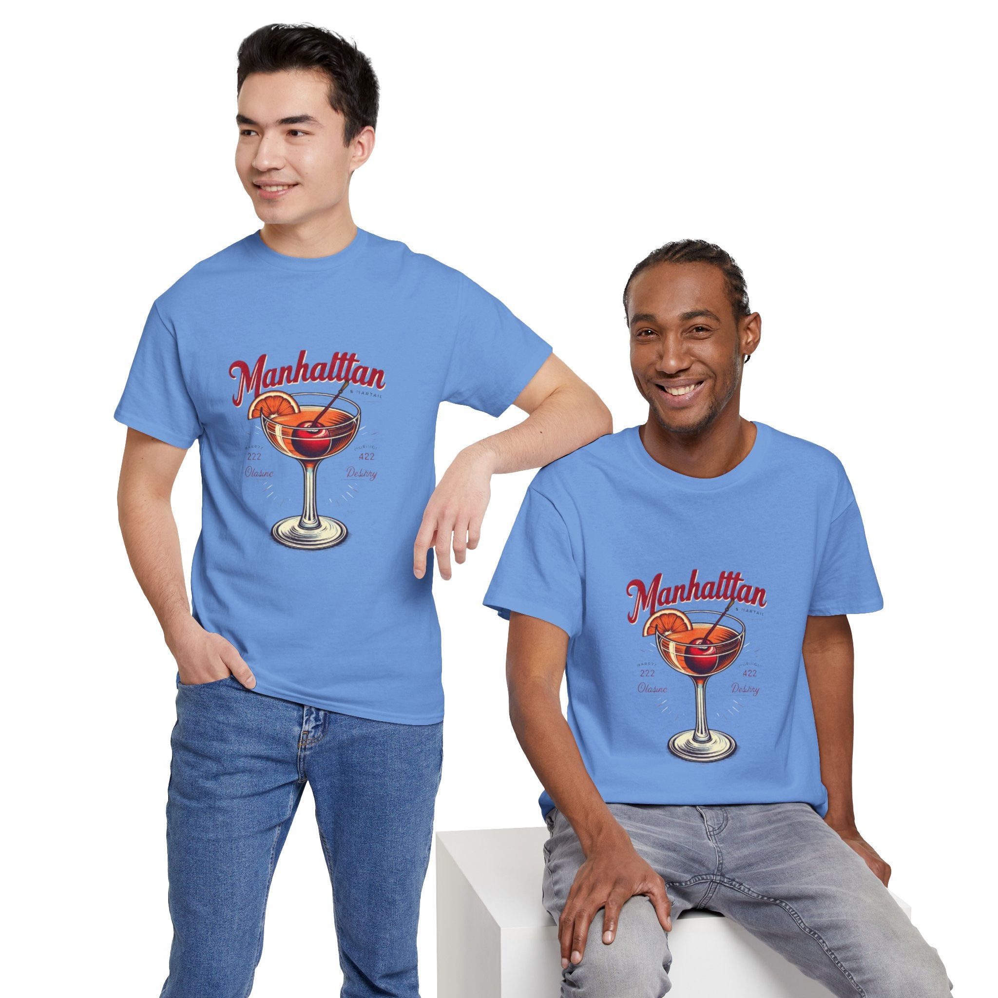 Manhattan Cocktail Unisex Heavy Cotton Tee