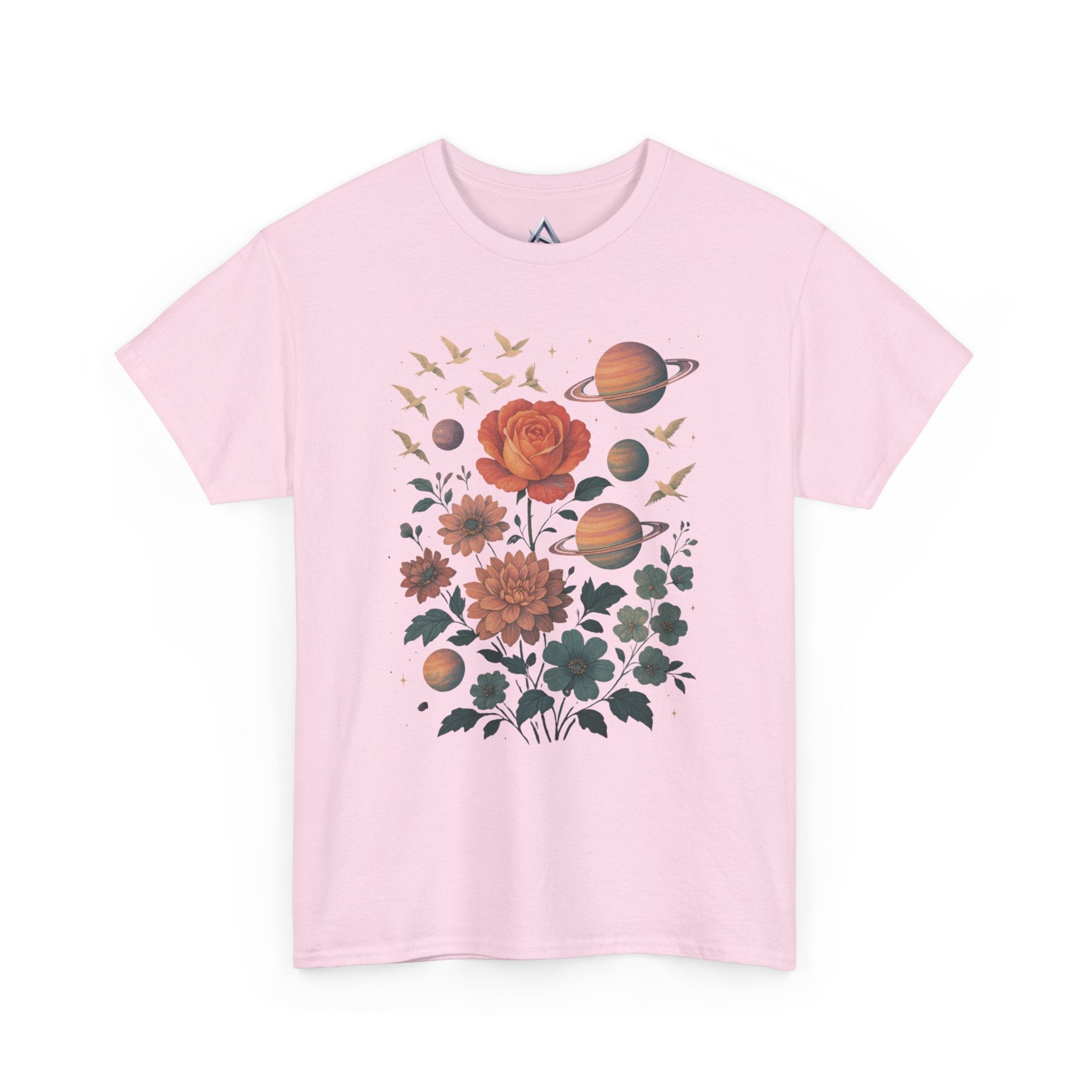 Cosmic Floral Unisex Heavy Cotton Tee