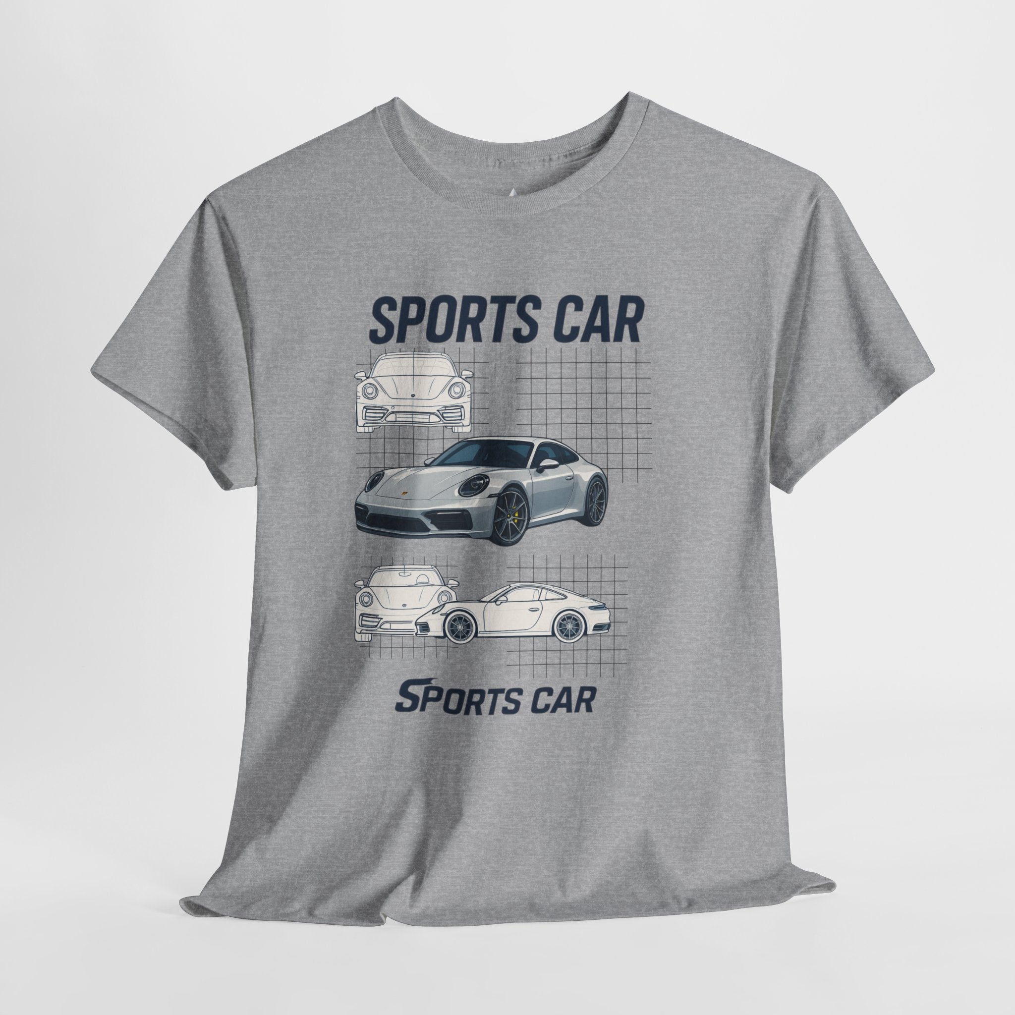 Sporty Car Graphic Heavy Cotton Tee