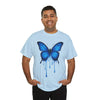 Blue Butterfly Art Unisex Heavy Cotton Tee
