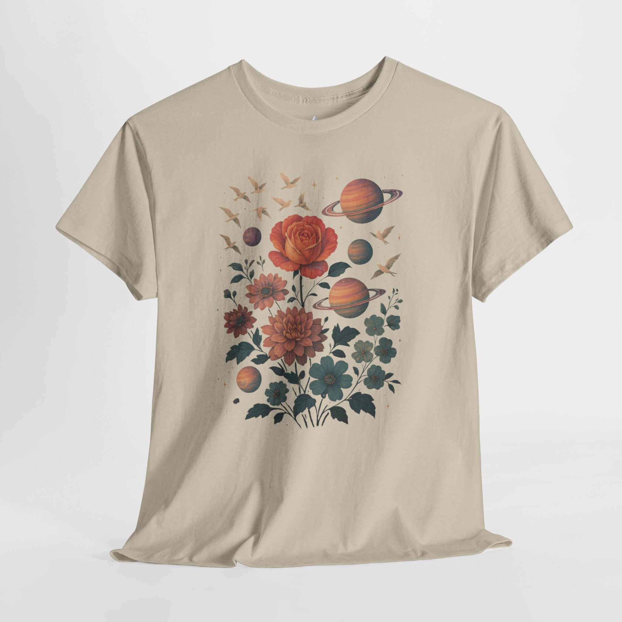Cosmic Floral Unisex Heavy Cotton Tee