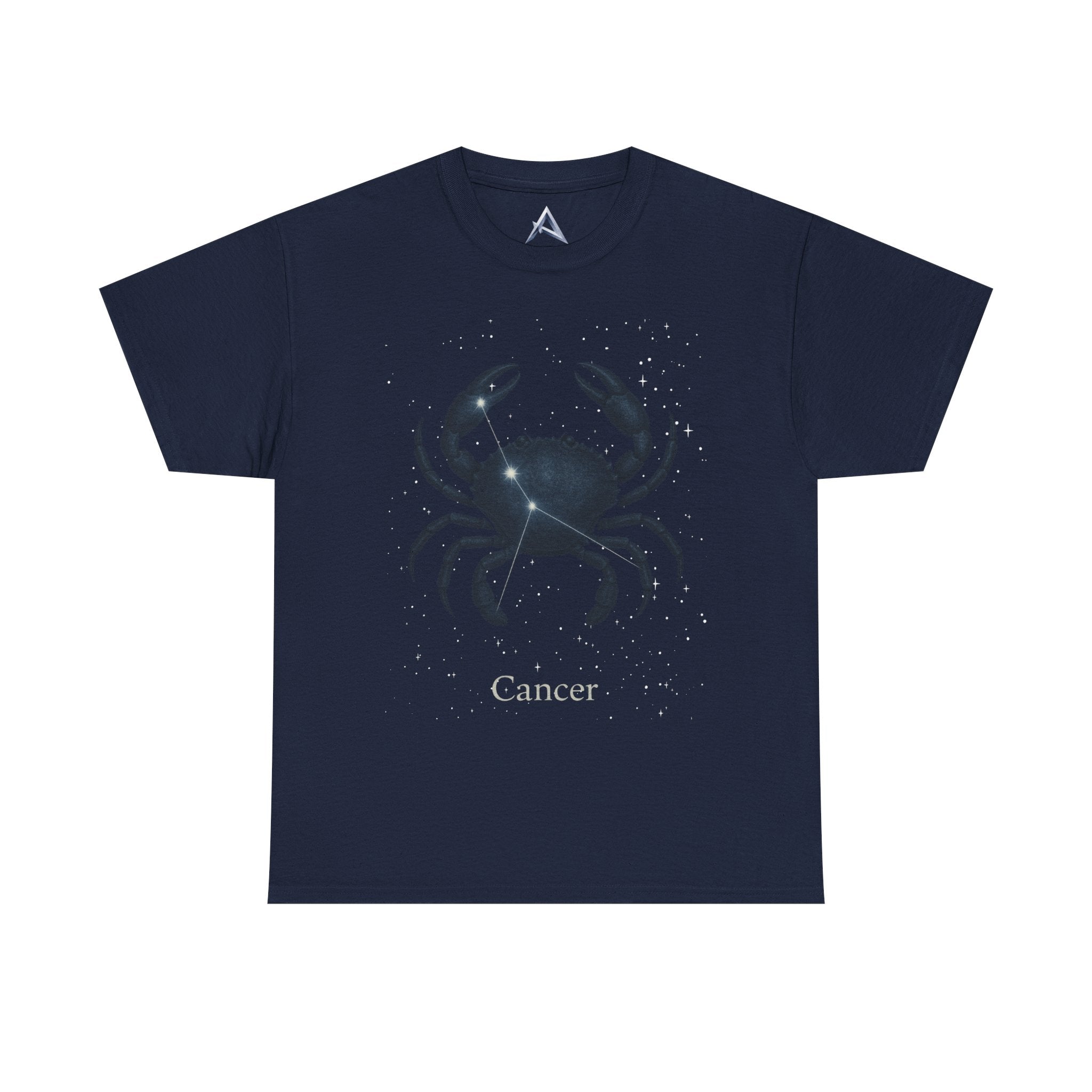 Cosmic Cancer Zodiac Unisex Heavy Cotton Tee